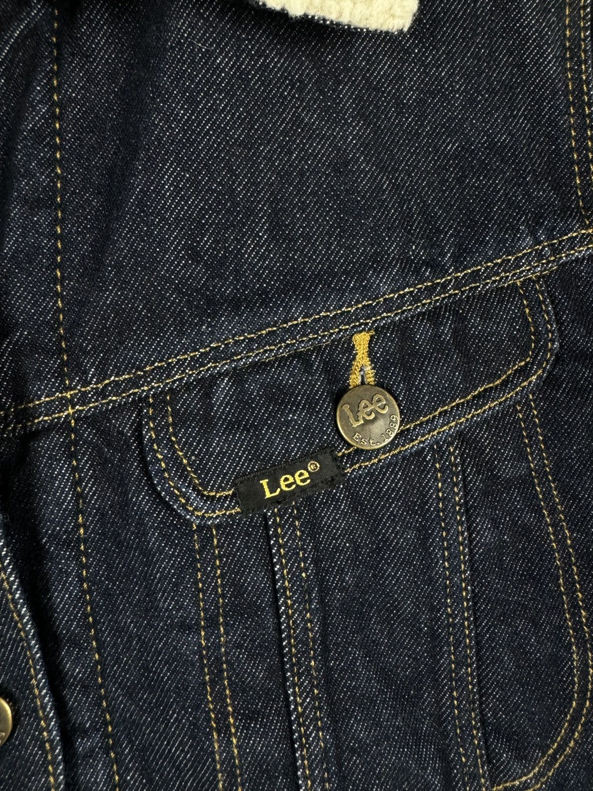Lee LEE Storm Rider Sherpa Denim jacket women's jeans warm sz L Size L / US 10 / IT 46 - 9 Thumbnail