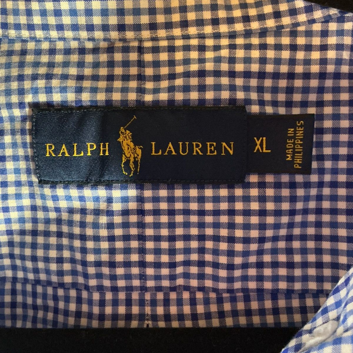 Ralph Lauren Ralph Lauren Men’s XL Navy Checkered Button Down Dress Shirt Size US XL / EU 56 / 4 - 4 Thumbnail