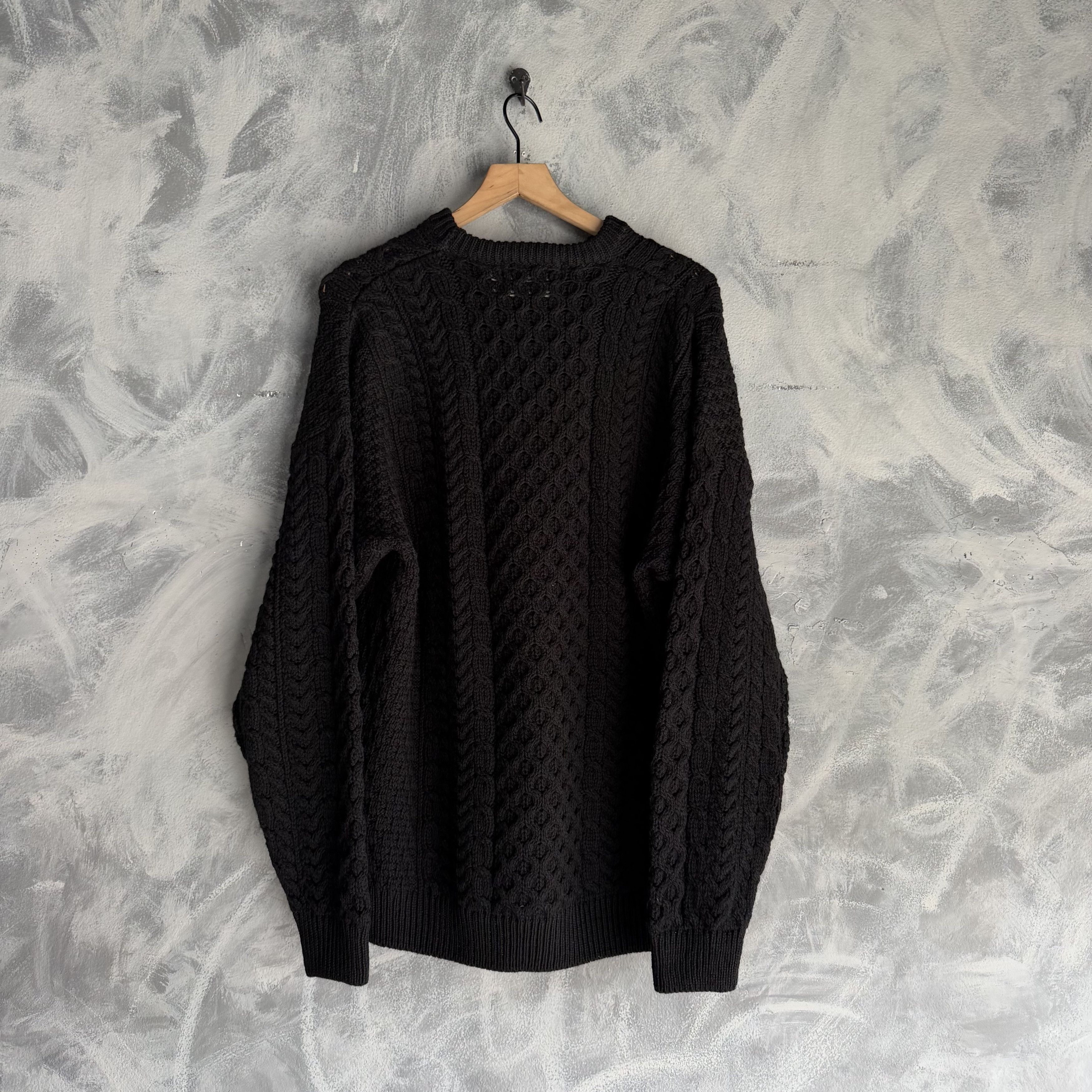 Aran Sweater Market Aran Sweater Market Knit Wool Fisherman Sweater Mens Size US XL / EU 56 / 4 - 4 Thumbnail