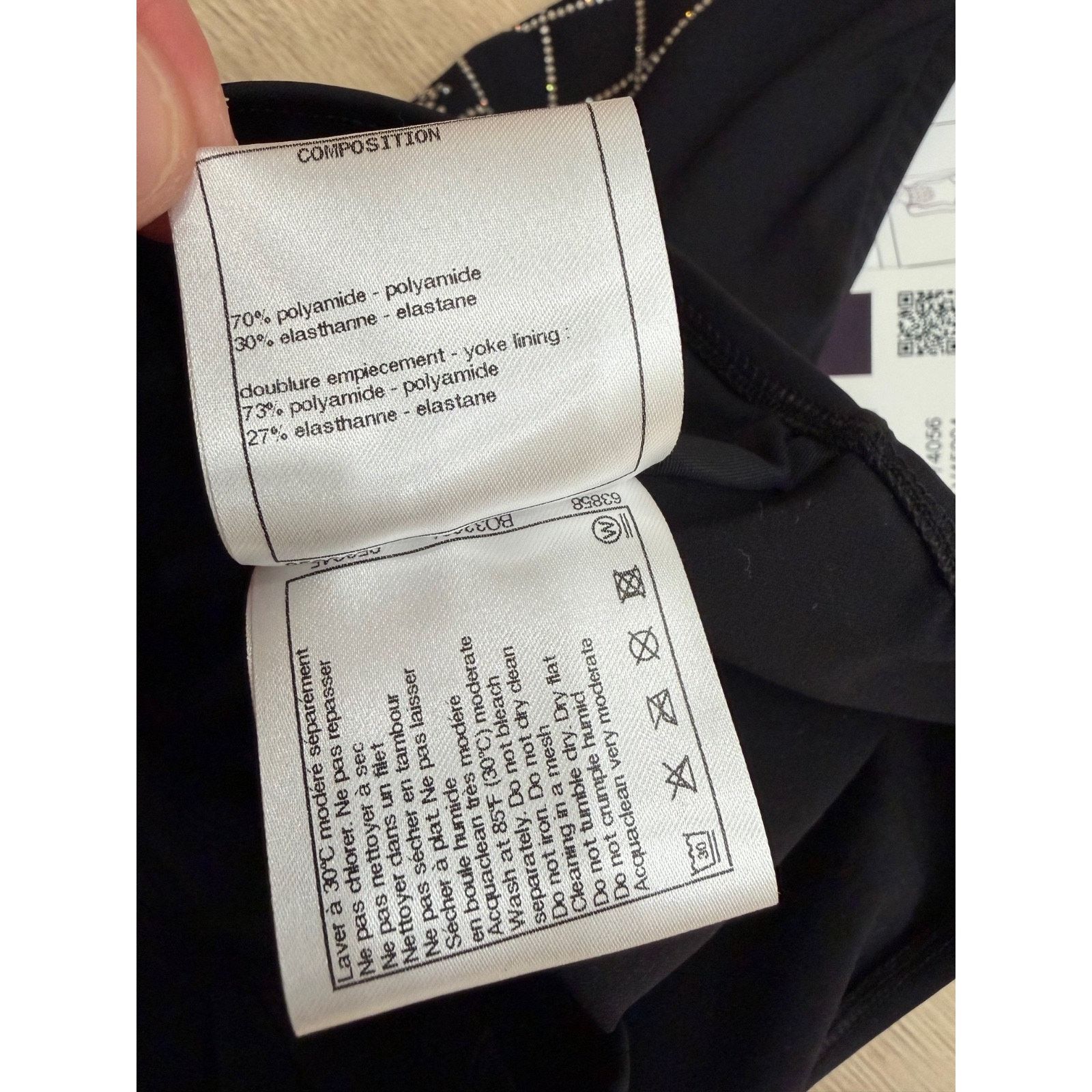 Chanel Chanel 23C Black Crystal CC Logo One Piece Swimsuit 38 Size S / US 4 / IT 40 - 17 Thumbnail