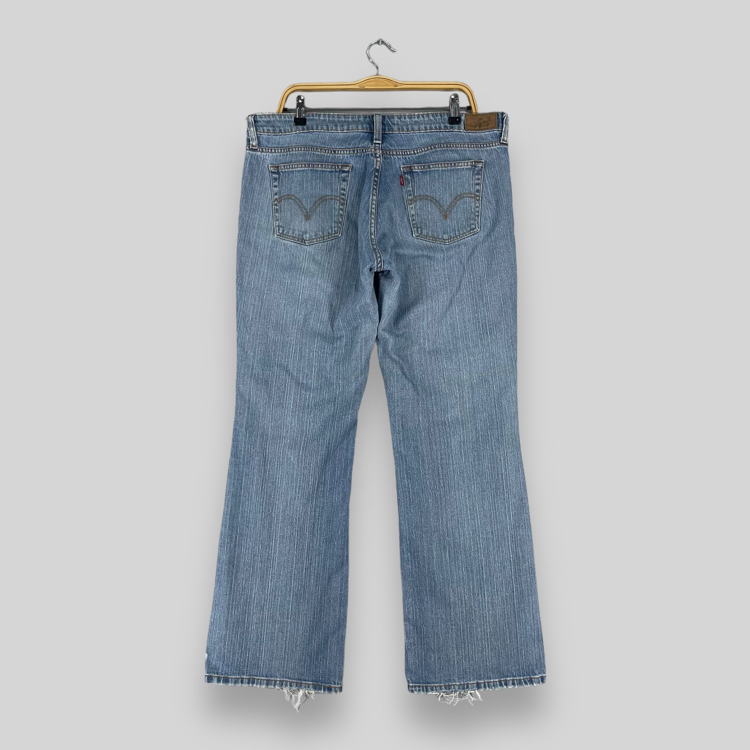 Levi's × Vintage Size 37 Vintage Levis 545 Distressed Low Bootcut Jeans Size 37" - 6 Thumbnail