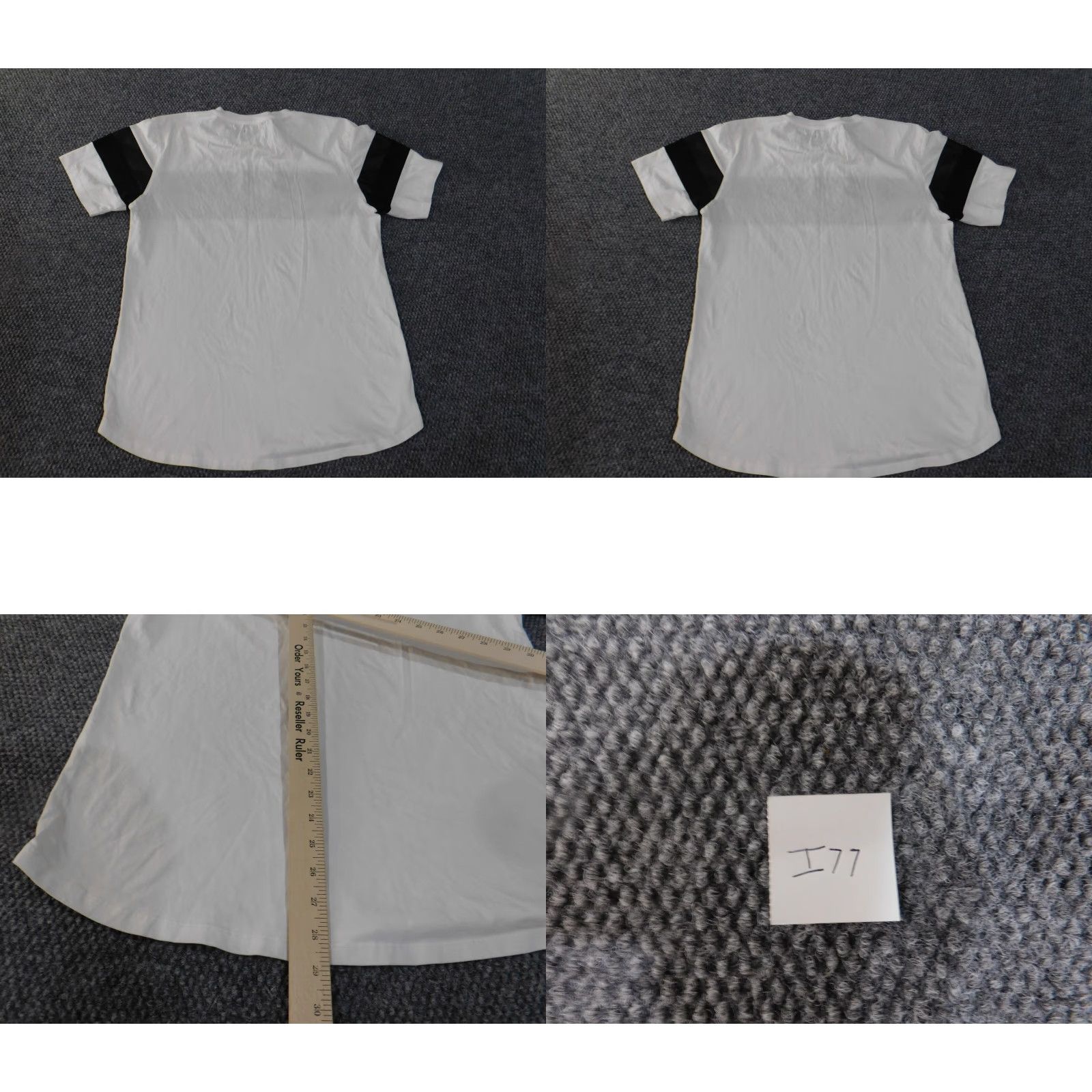 Zara Zara Mens Shirt XL White Stretch Striped City T-Shirt Casual Crew Neck Short Sleeve Cotton Knit Size US XL / EU 56 / 4 - 8 Thumbnail