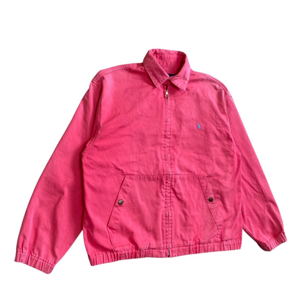 Polo Ralph Lauren × Vintage 💥90s MILKY PINK WORKER POLO RALPH LAUREN JACKET Size US M / EU 48-50 / 2 - 3 Thumbnail