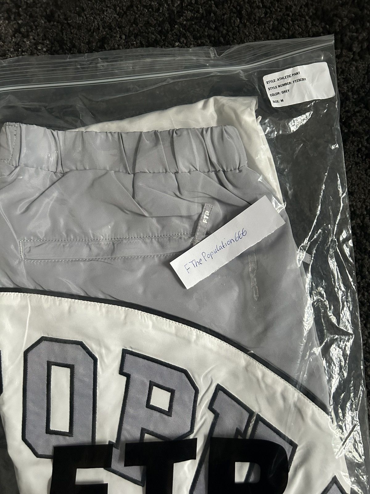 Fuck The Population FTP Spell Out Track Pant Medium Size US 32 / EU 48 - 3 Thumbnail