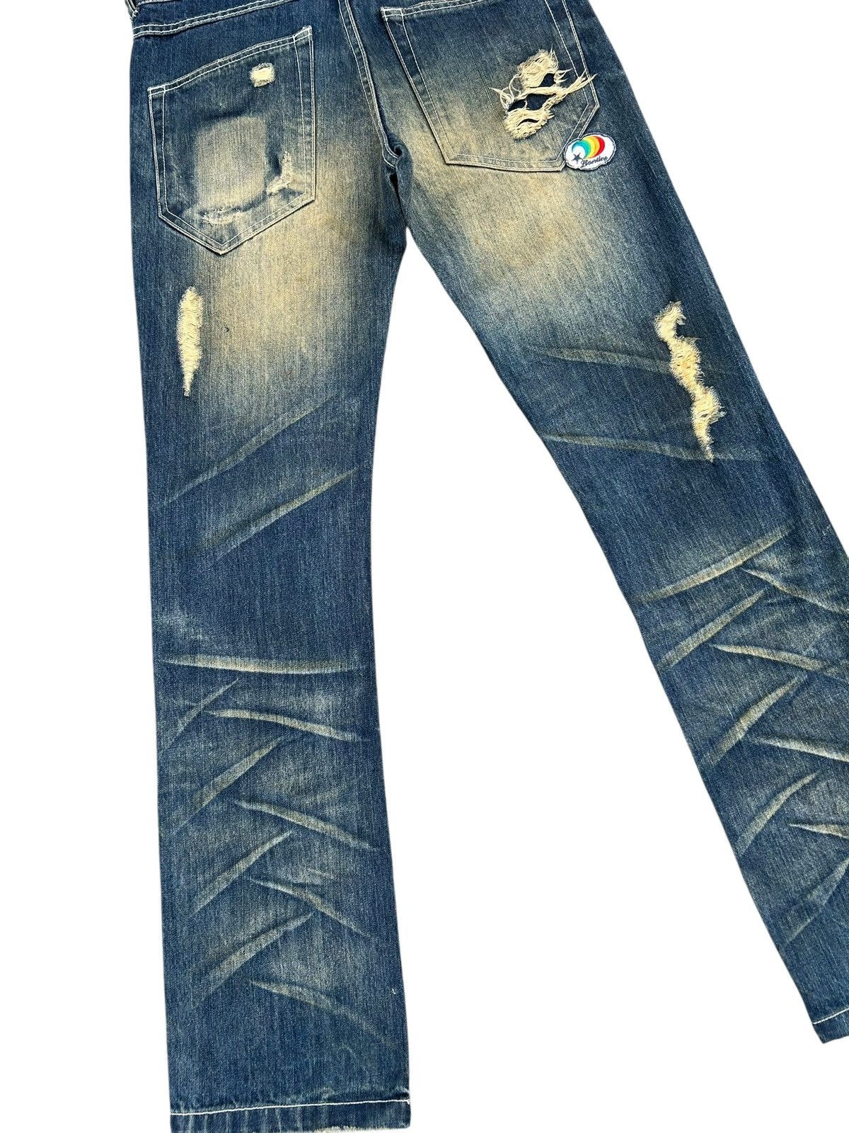Kapital JACKROSE ROCK JAPANESE DISTRESSED DENIM JEANS Size US 31 - 13 Thumbnail