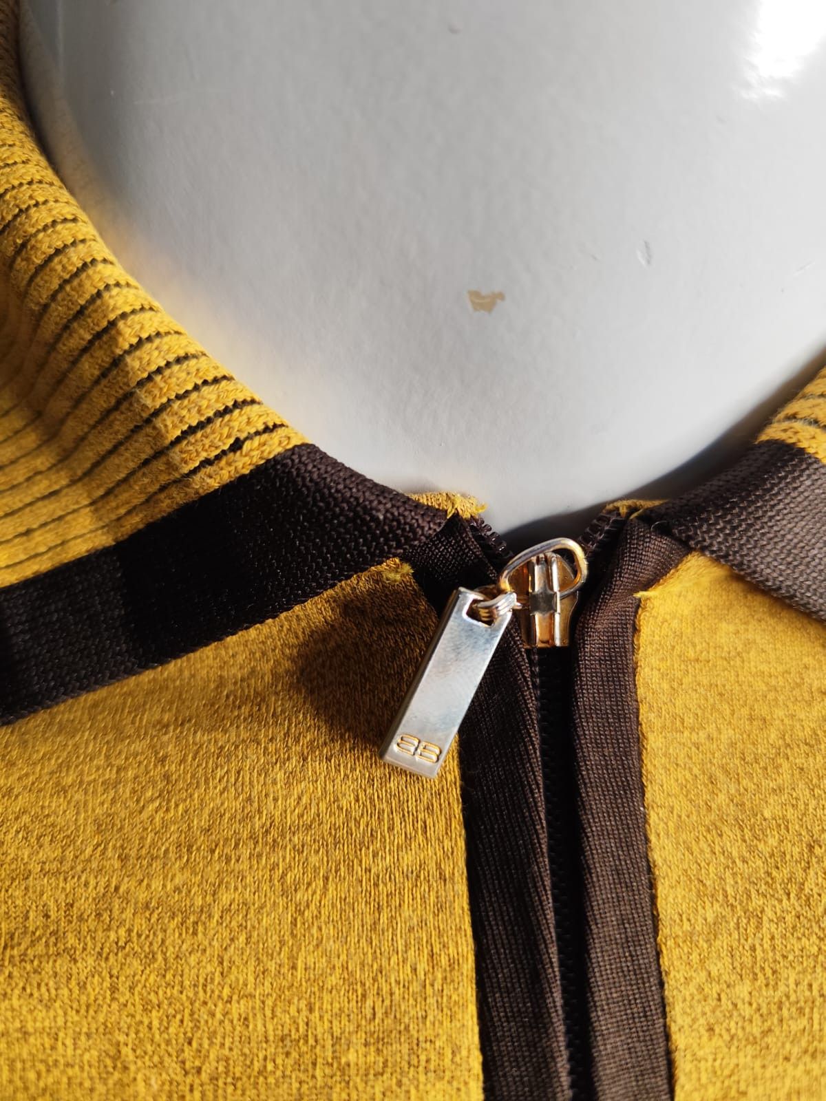 Balenciaga × Vintage Vintage Balenciaga BB halfzip long sleeve polo shirt Size US M / EU 48-50 / 2 - 6 Thumbnail