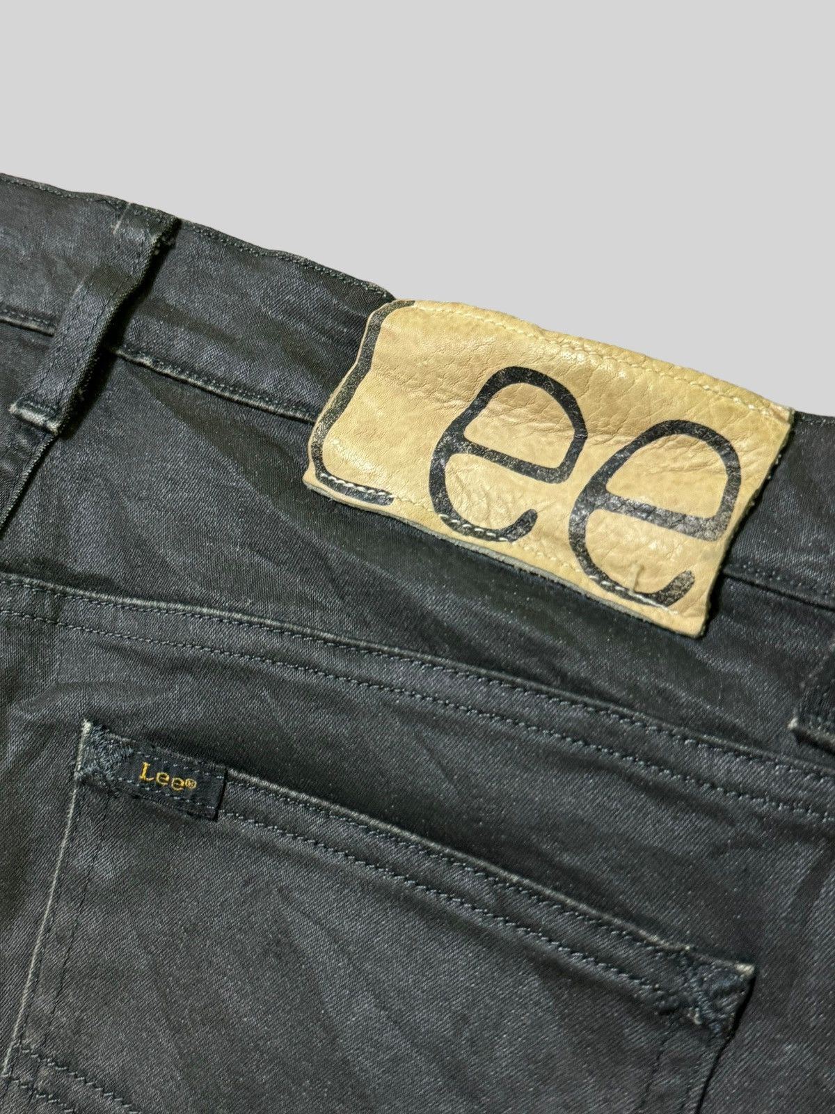 Lee × Vintage LEE Black Waxed Claws Mark Distressed Pant Size US 29 - 12 Thumbnail
