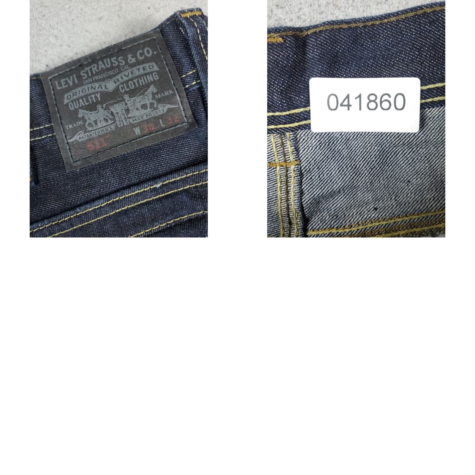 Levi's Levis 511 Jeans Mens 38x32 Blue Straight Leg Denim Pants Size US 38 / EU 54 - 8 Thumbnail