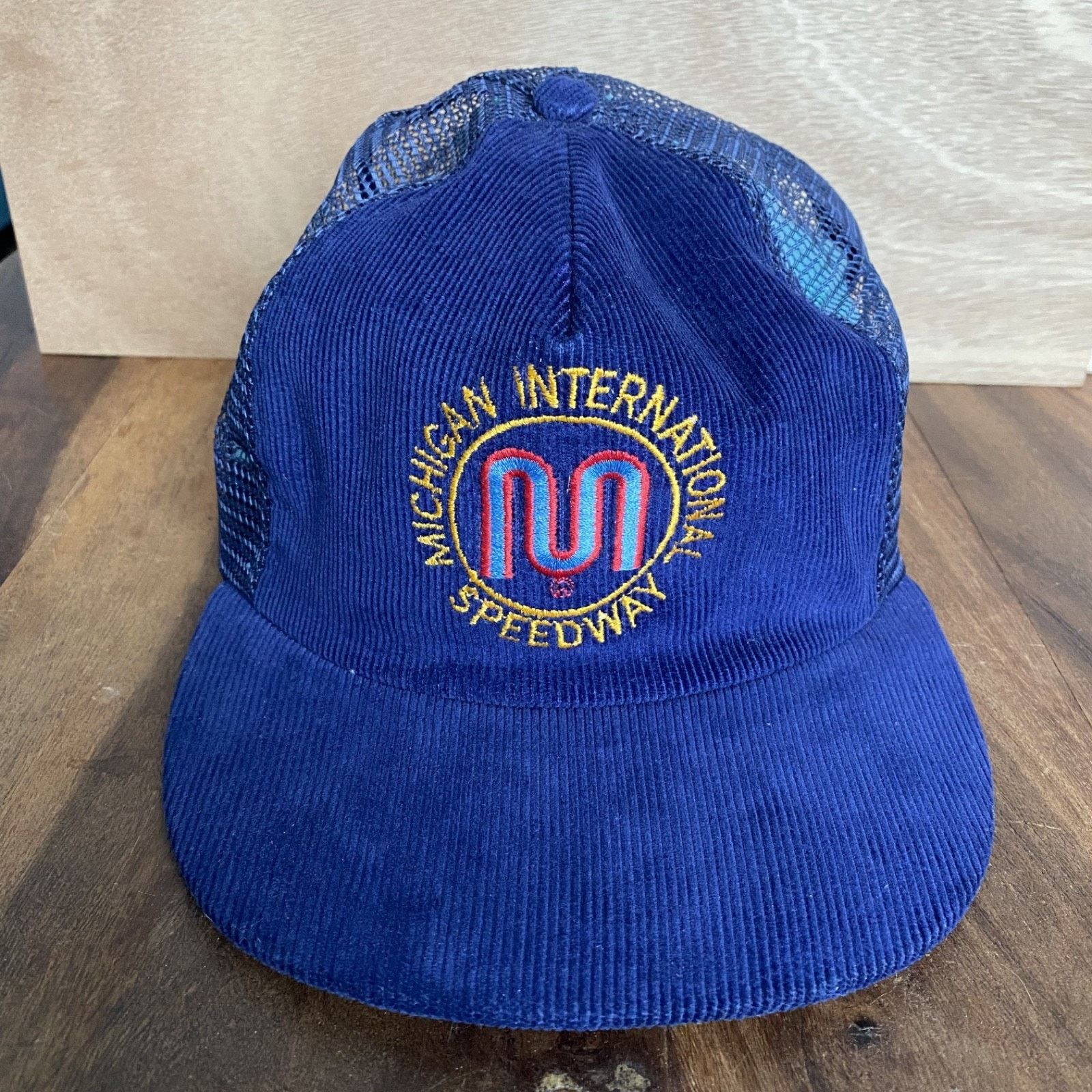 Other Vtg Michigan International Speedway Corduroy Trucker Hat Cap Size ONE SIZE - 1 Thumbnail