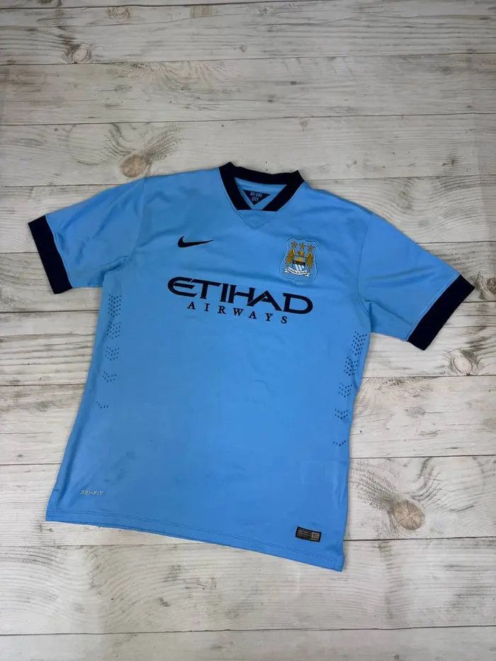 Nike Manchester City 2014 2015 Player Issue Home Shirt Jersey Size US M / EU 48-50 / 2 - 1 Thumbnail