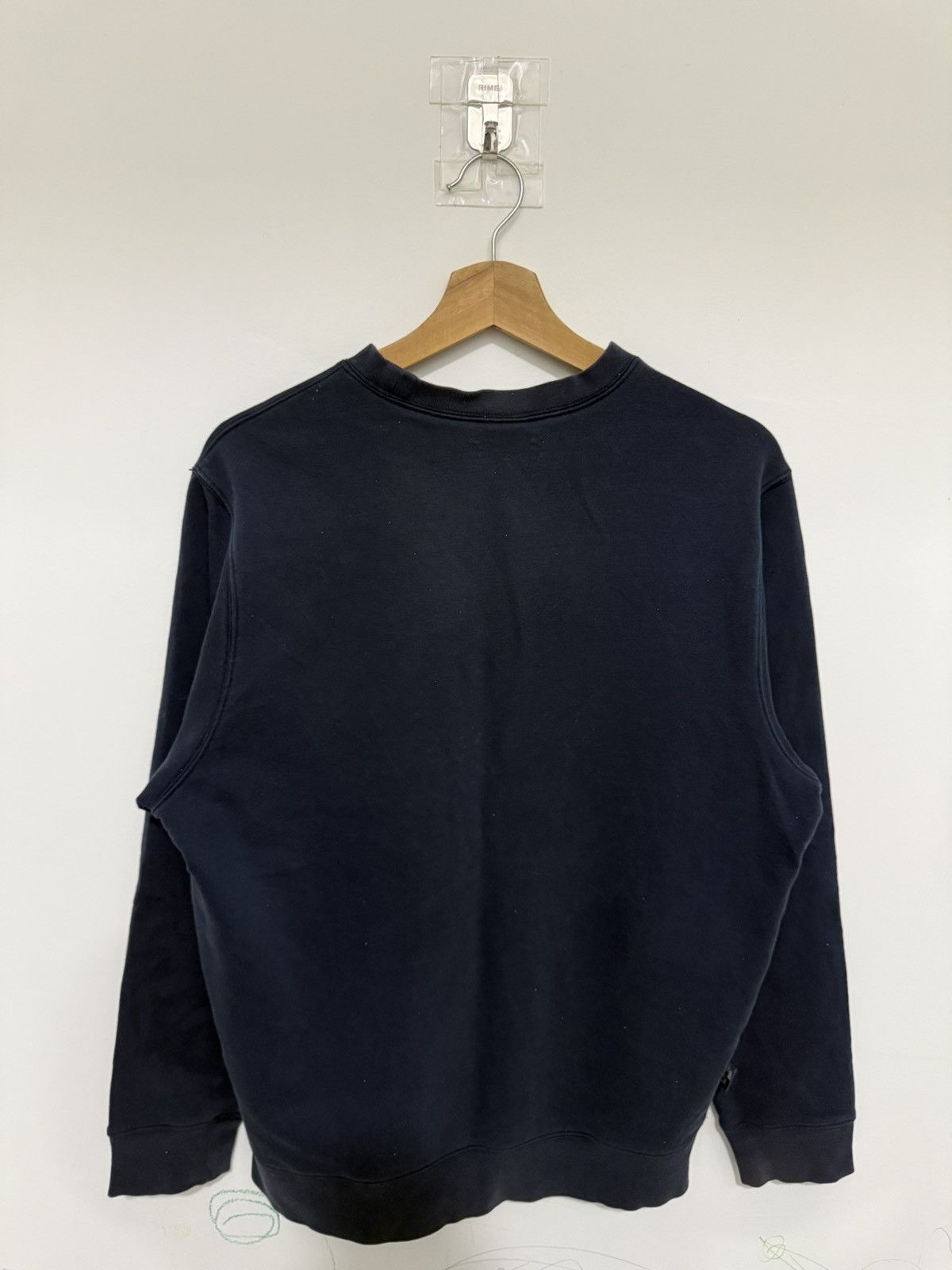 Adidas Vintage Adidas Stripe Blue Longsleeve Embroidery Sweatshirt Size US M / EU 48-50 / 2 - 2 Thumbnail