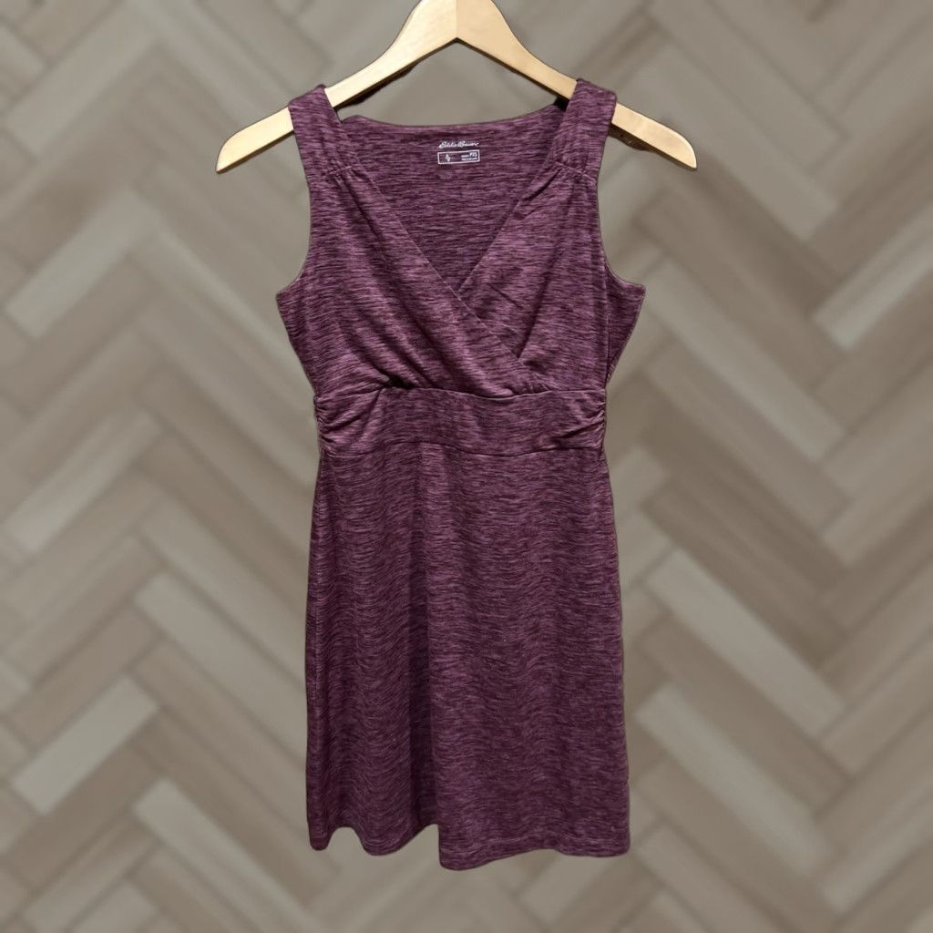 Eddie Bauer Eddie Bauer Women's XS Petite Pink Purple Knee Length V-Neck Sleeveless Dress Size XS / US 0-2 / IT 36-38 - 1 Thumbnail