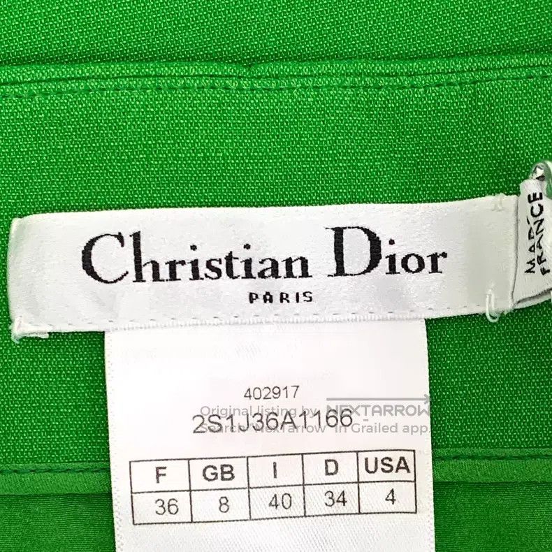 Dior Dior Green wool casual skirt Size 24" / US 00 / IT 34 - 5 Thumbnail