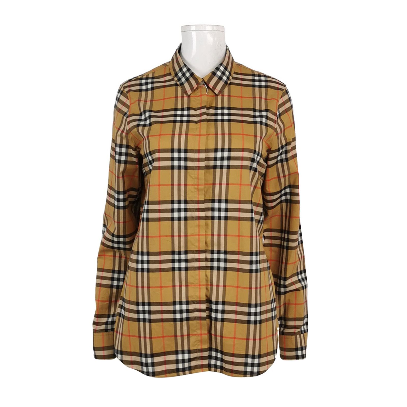 Burberry Burberry Check Button Up Shirt US 6 Size M / US 6-8 / IT 42-44 - 1 Thumbnail