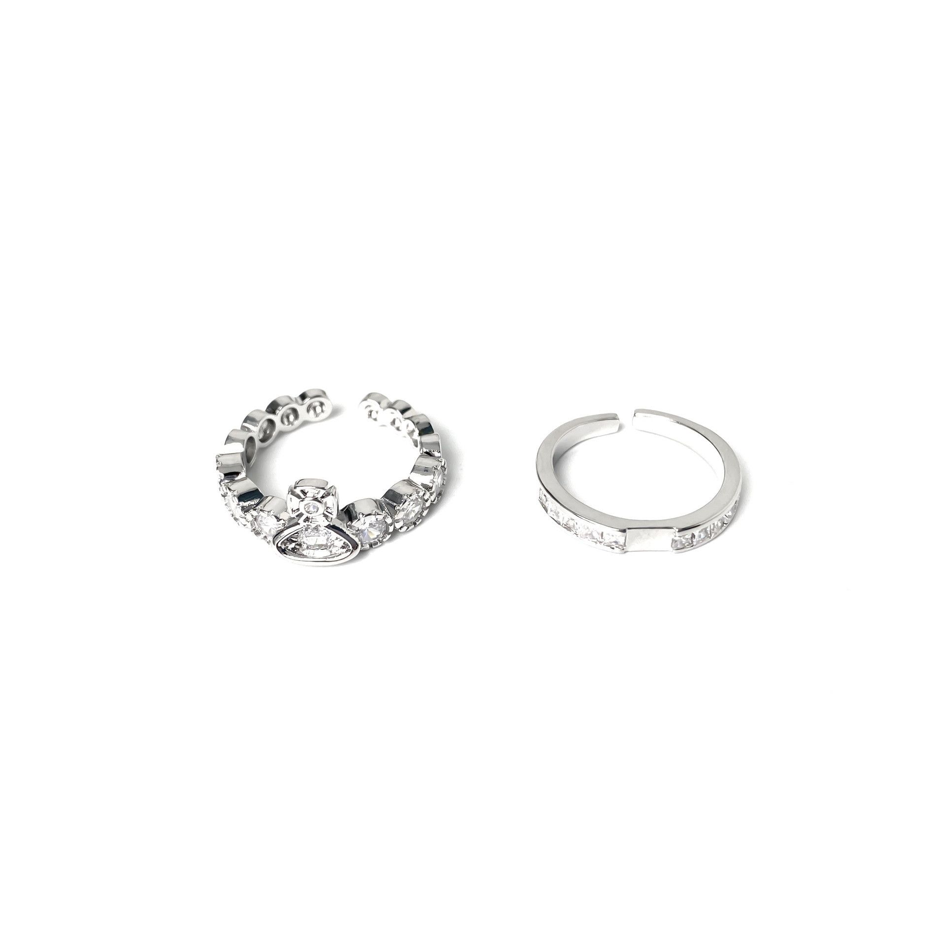 Jewelry Vintage Jewelry Rings Open Size Chrome Ring (Size 7-13) Size ONE SIZE - 5 Thumbnail