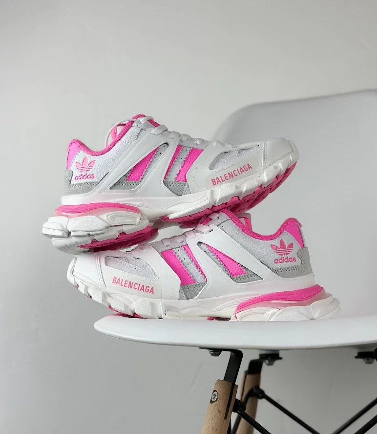 Balenciaga Balenciaga Track x Adidas White/Pink 36 98 New LX1261 Size US 5.5 / IT 35.5 - 9 Thumbnail