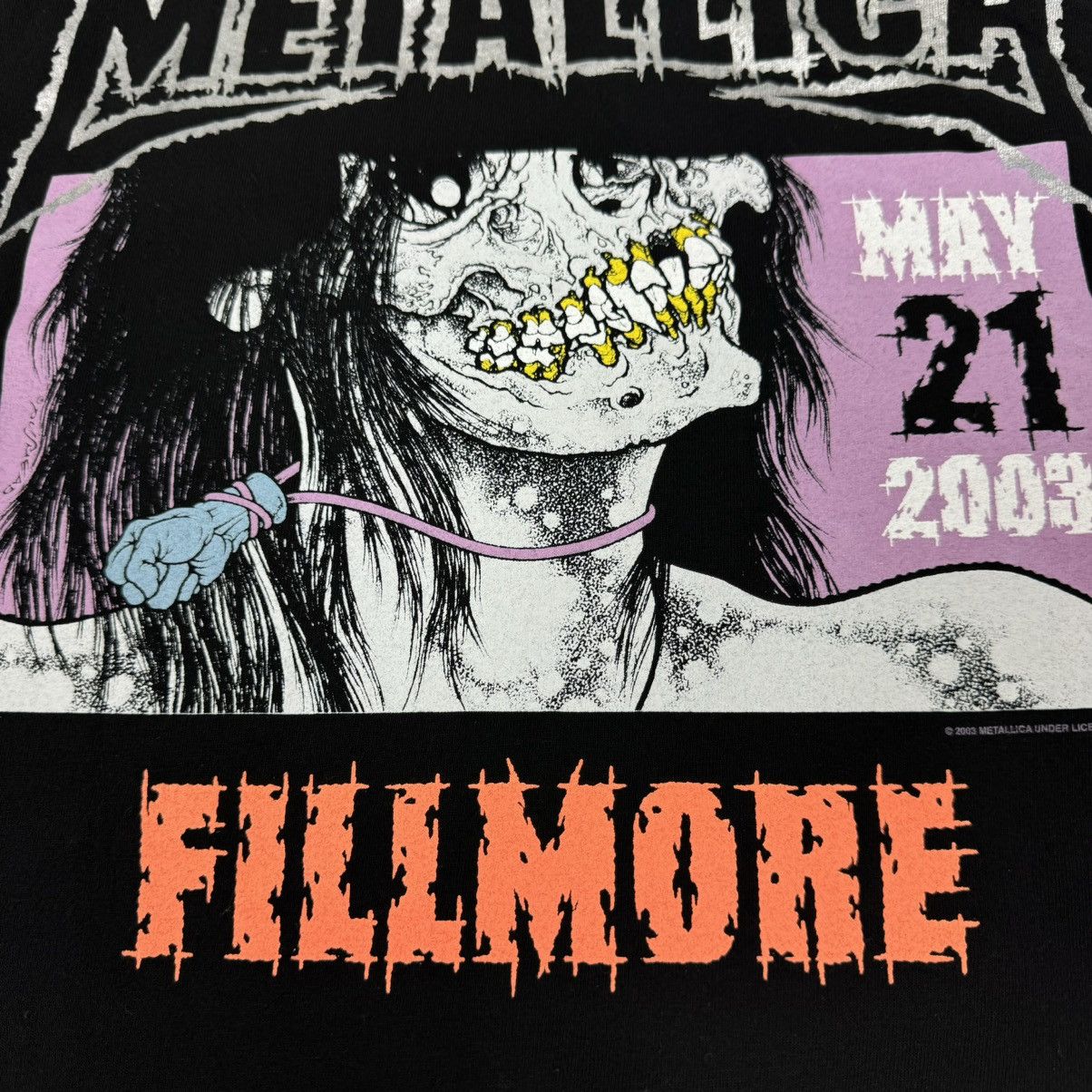 Band Tees × Metallica × Vintage Vintage 2003 Metallica St Anger 21st Tour Tee T - Shirt Size US XXL / EU 58 / 5 - 8 Thumbnail