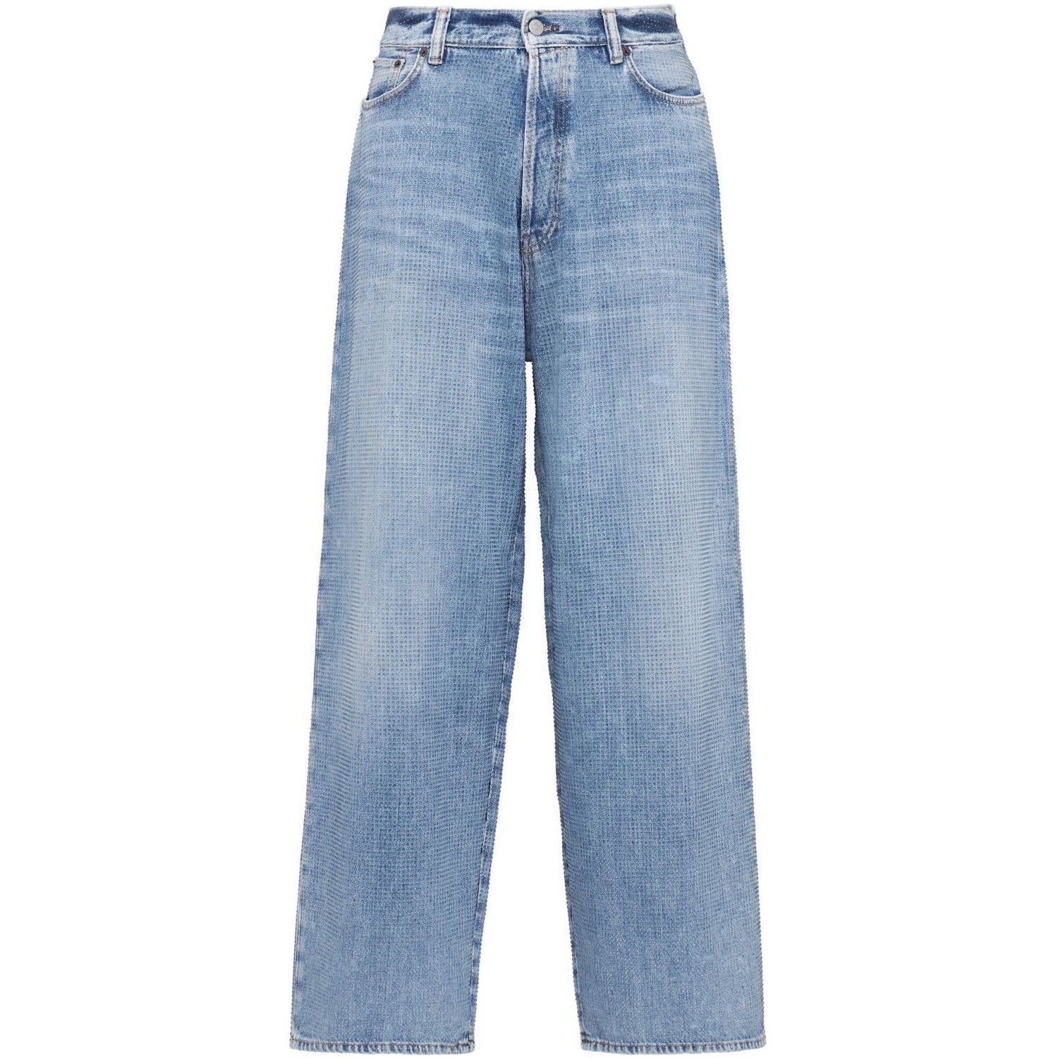 ACNE STUDIOS 2023 U Shimmy Dawn Blue Denim Jeans New & Authe