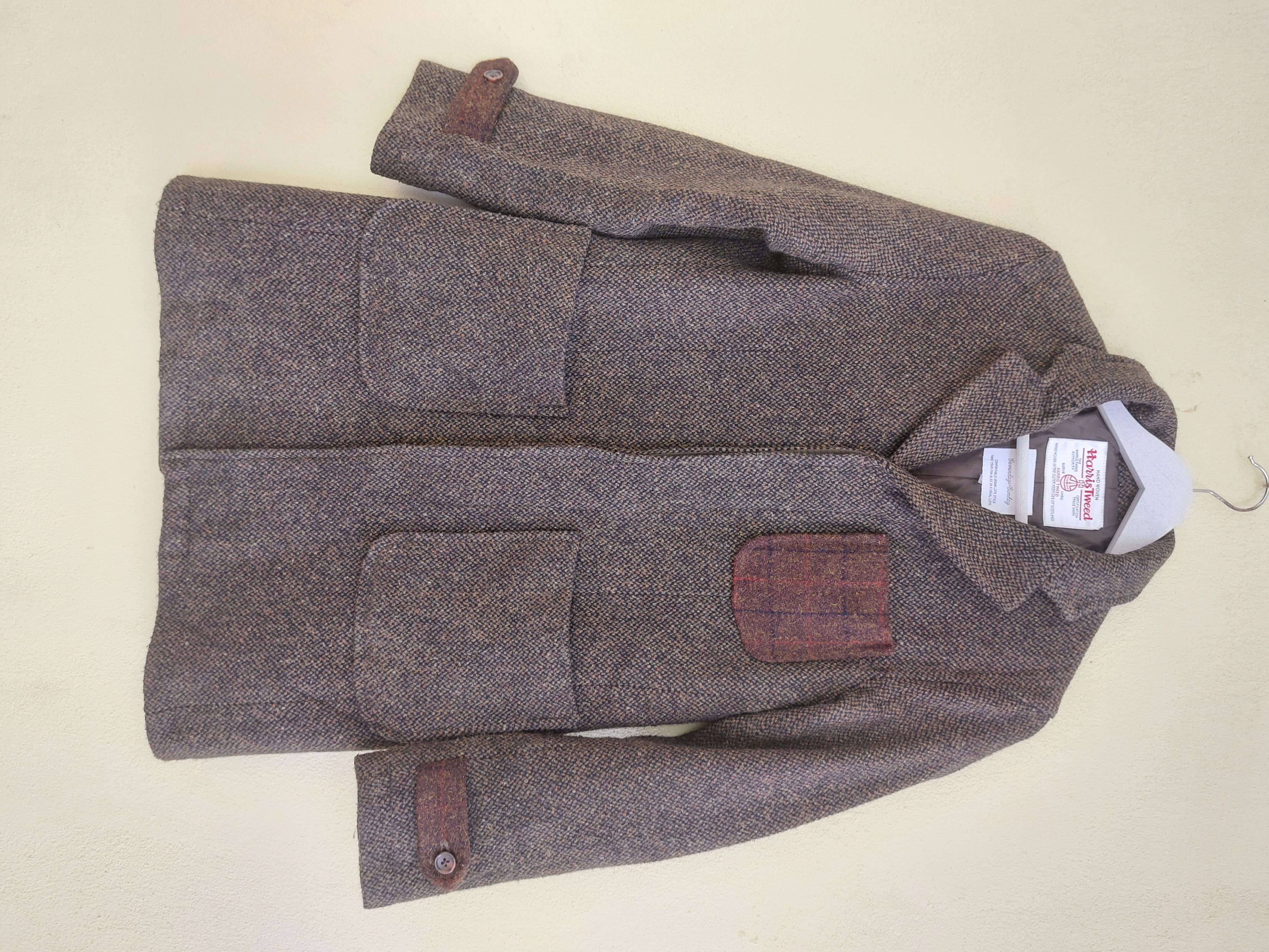 Image of Harris Tweed X Sevendays Sunday Classic Look Coat, Men's (Size Small)