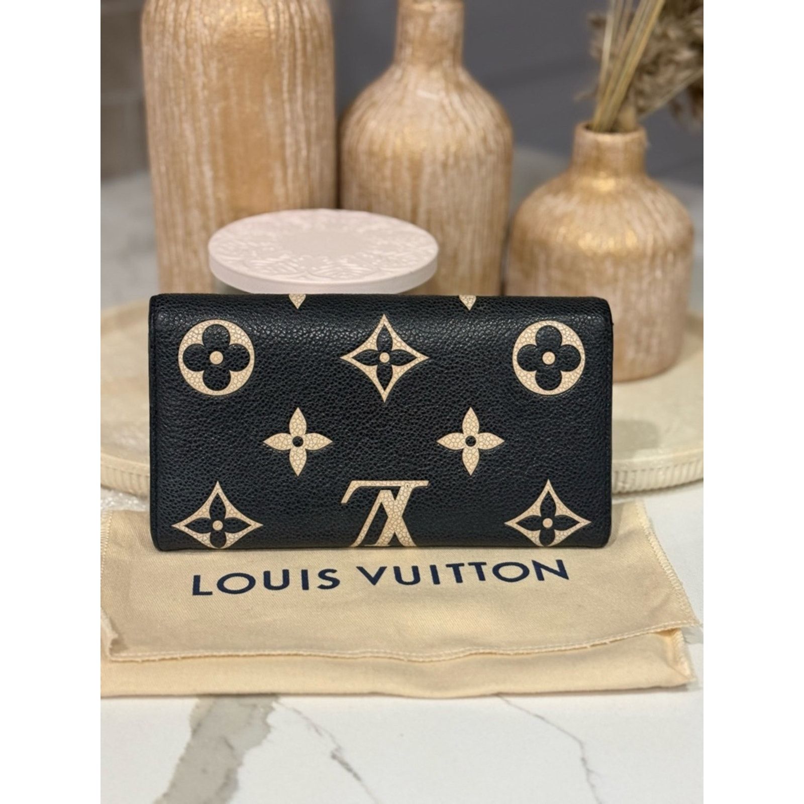 Louis Vuitton Louis Vuitton Sarah Wallet Bicolor Monogram Empreinte leathe Size ONE SIZE - 2 Thumbnail