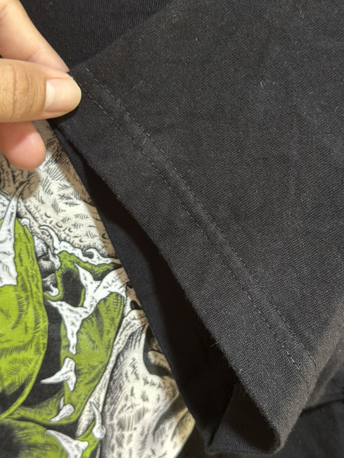 Cartoon Network × Vintage Vintage Hardcore Green MegaGhost Faded Tee Size US M / EU 48-50 / 2 - 5 Thumbnail