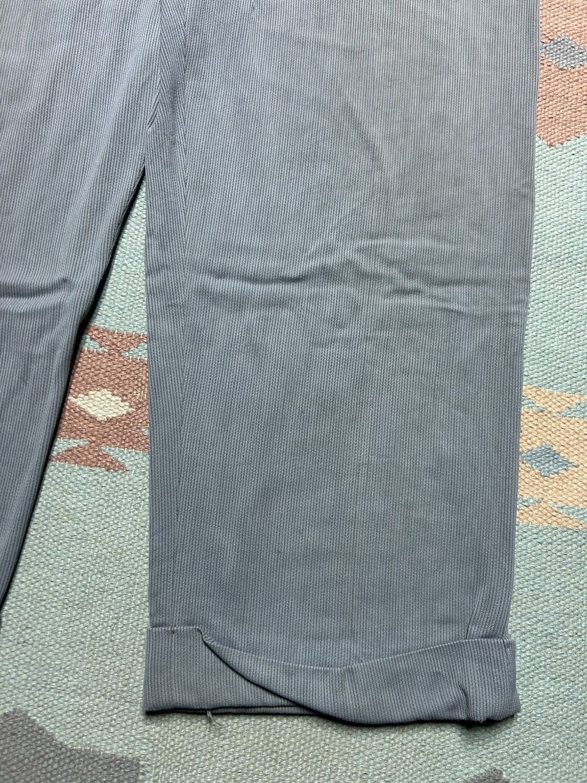 Vintage Vintage 40s rayon drop loop pants pleated slacks pique 31x29 Size US 31 - 5 Thumbnail