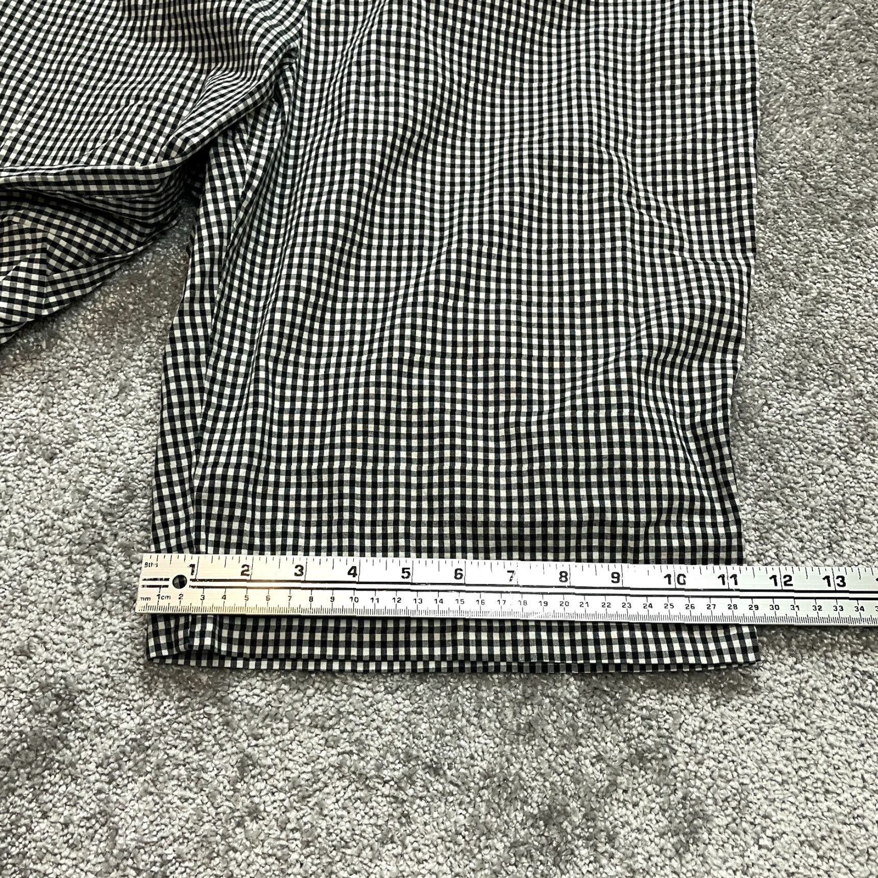 Vintage VINTAGE New York and Company Manhattan Chino Shorts Womens 18 Black White Plaid 12" Insm Size 27" / US 4 / IT 40 - 2 Thumbnail