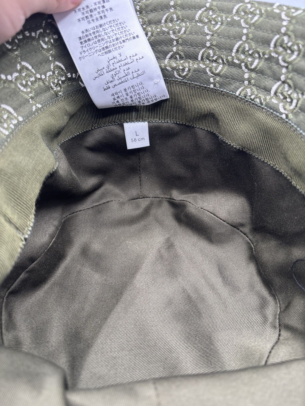 Gucci Bucket Hat With GG Shadow Size ONE SIZE - 3 Thumbnail