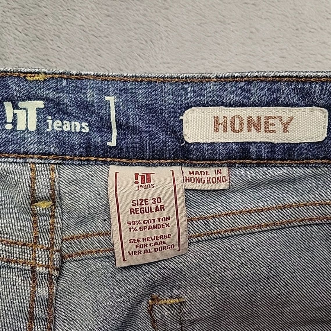 Vintage VINTAGE IT Jeans Womens Jeans 30 Blue Bootcut Y2K Low Rise Stretch Denim Grunge Women 30 Blue Bootcut Jeans 90s USA Y2K Denim Vintage Size 30" / US 8 / IT 44 - 4 Thumbnail
