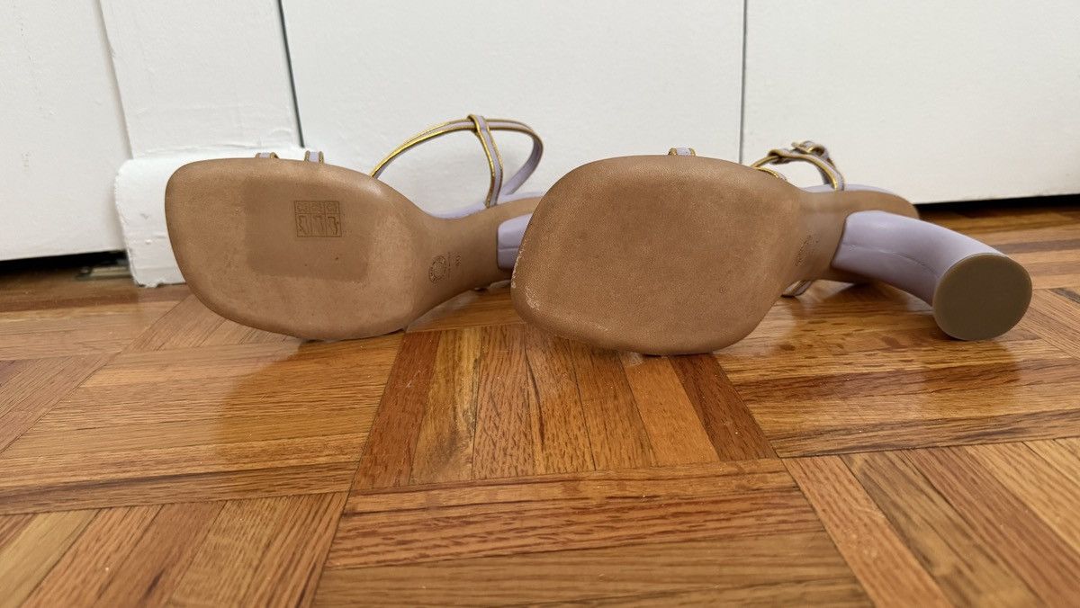 Dries Van Noten Dries Van noten Lilac Gold Trimmed Sandals Size 40 EU 10 US Size US 9 / IT 39 - 7 Thumbnail