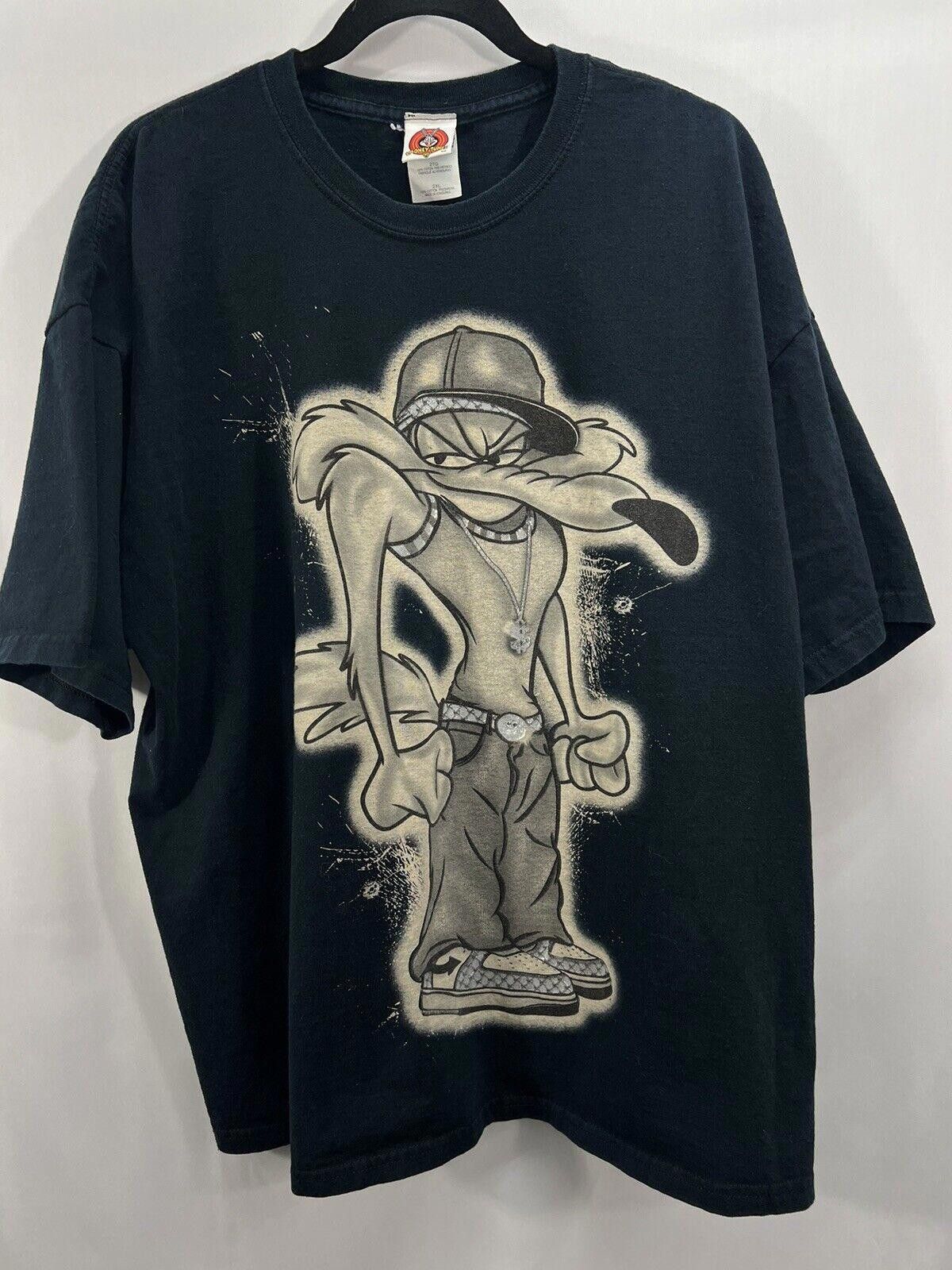 Delta VTG Wile E. Coyote Looney Tunes Hip Hop Gangsta - 2XL,#TG Size US XXL / EU 58 / 5 - 1 Thumbnail