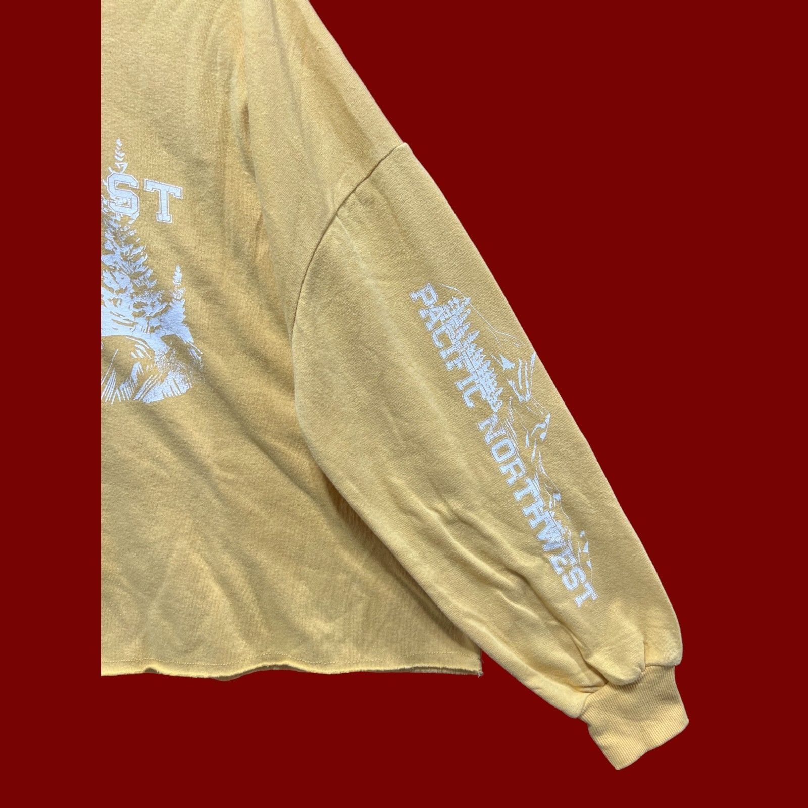 Other Women’s Crop Top Sweatshirt - Yellow - Extra Larga Size XL / US 12-14 / IT 48-50 - 12 Thumbnail