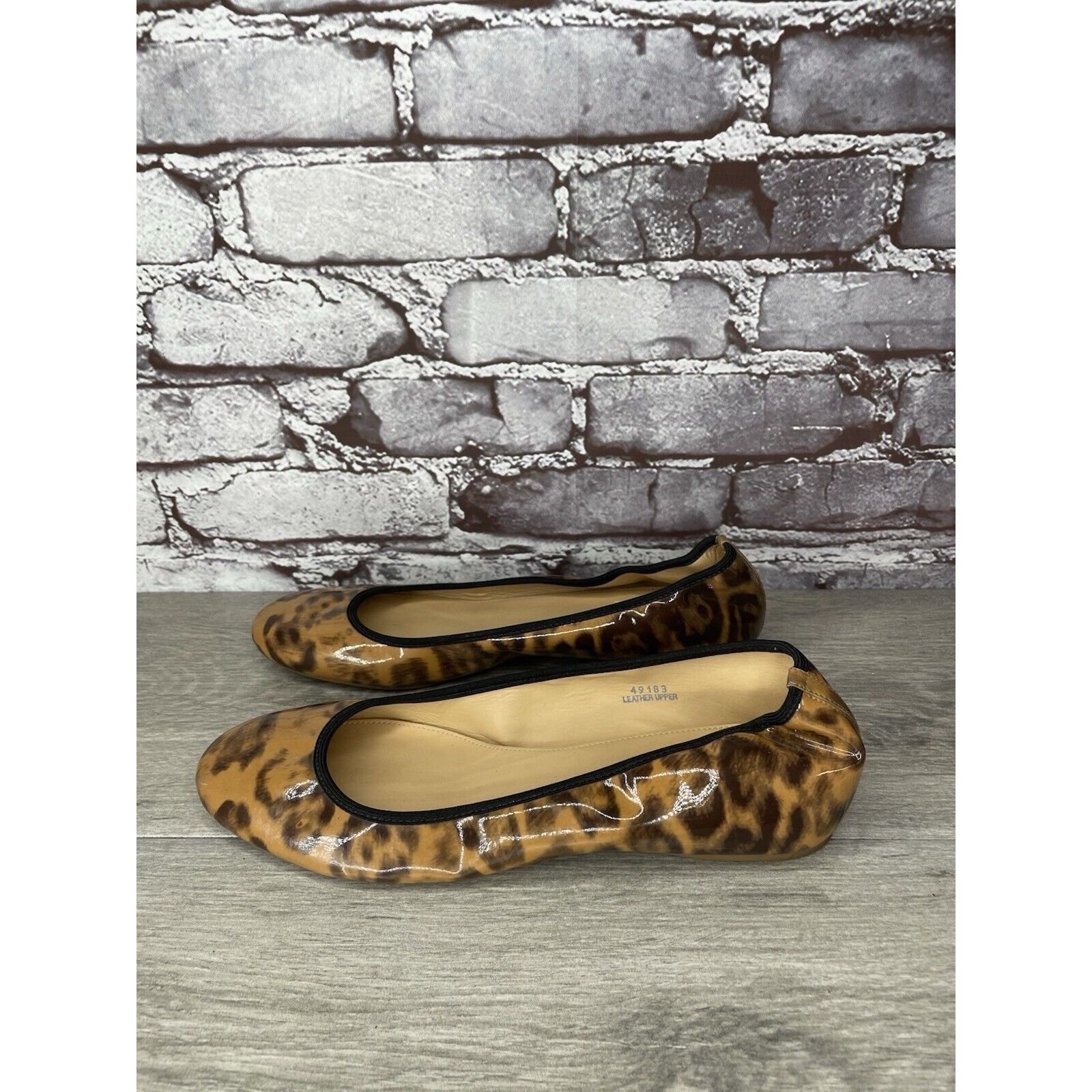 J.Crew J. Crew Caramel Animal Print Patent Leather Ballet Flats Wom Size US 9 / IT 39 - 23 Thumbnail