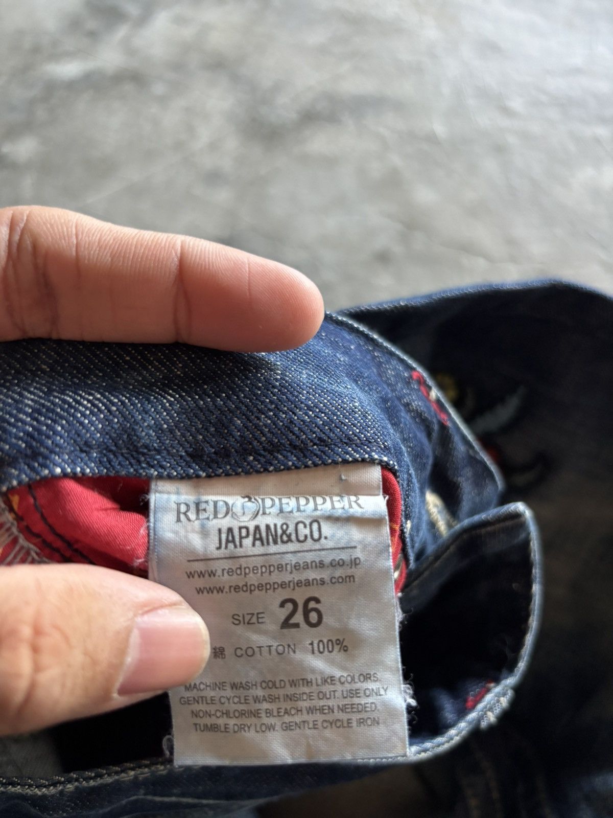Hysteric Glamour RED PEPPER flare japanese denim floral patches low rise Size US 27 - 5 Thumbnail