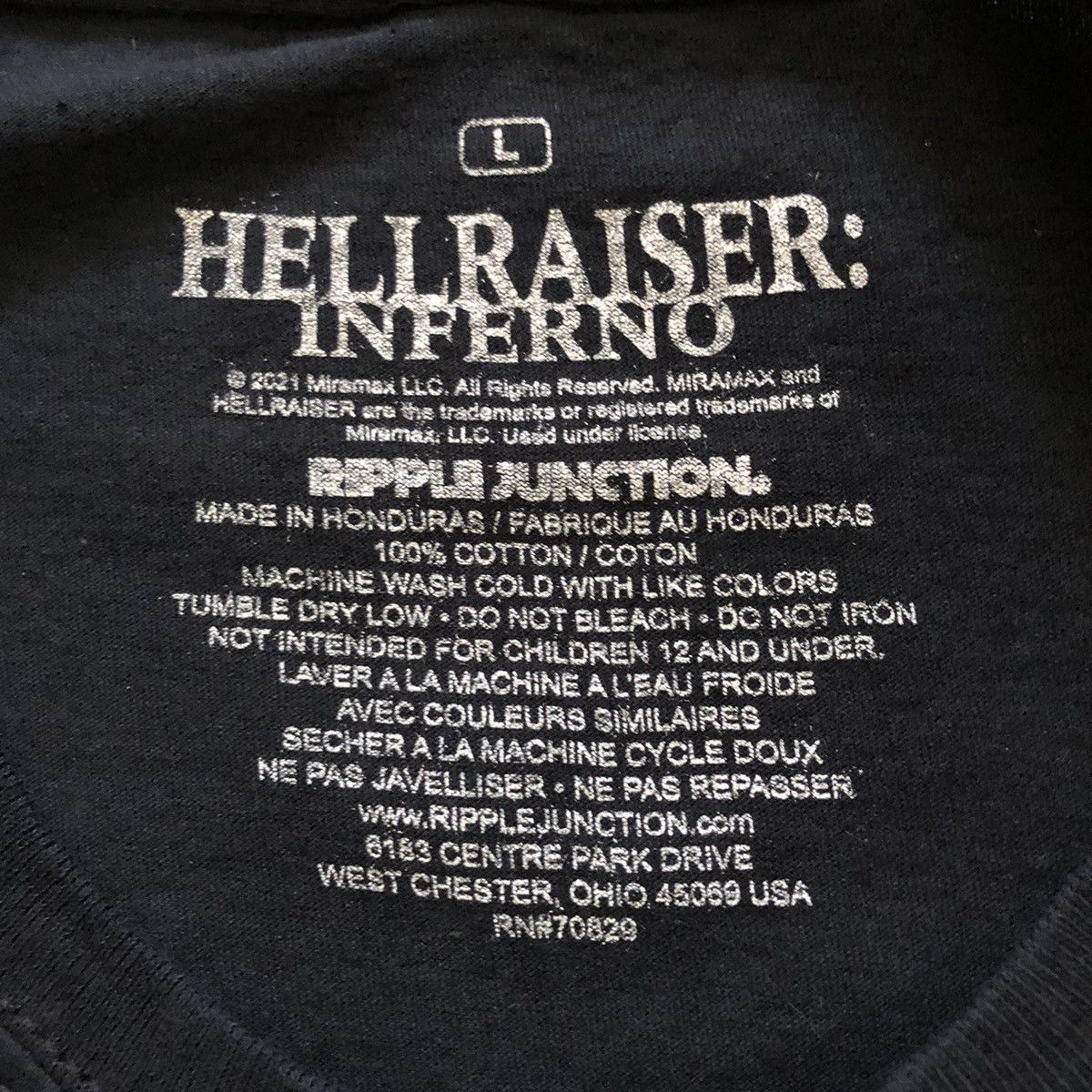 Other Hellraiser Inferno TShirt Size US L / EU 52-54 / 3 - 4 Thumbnail