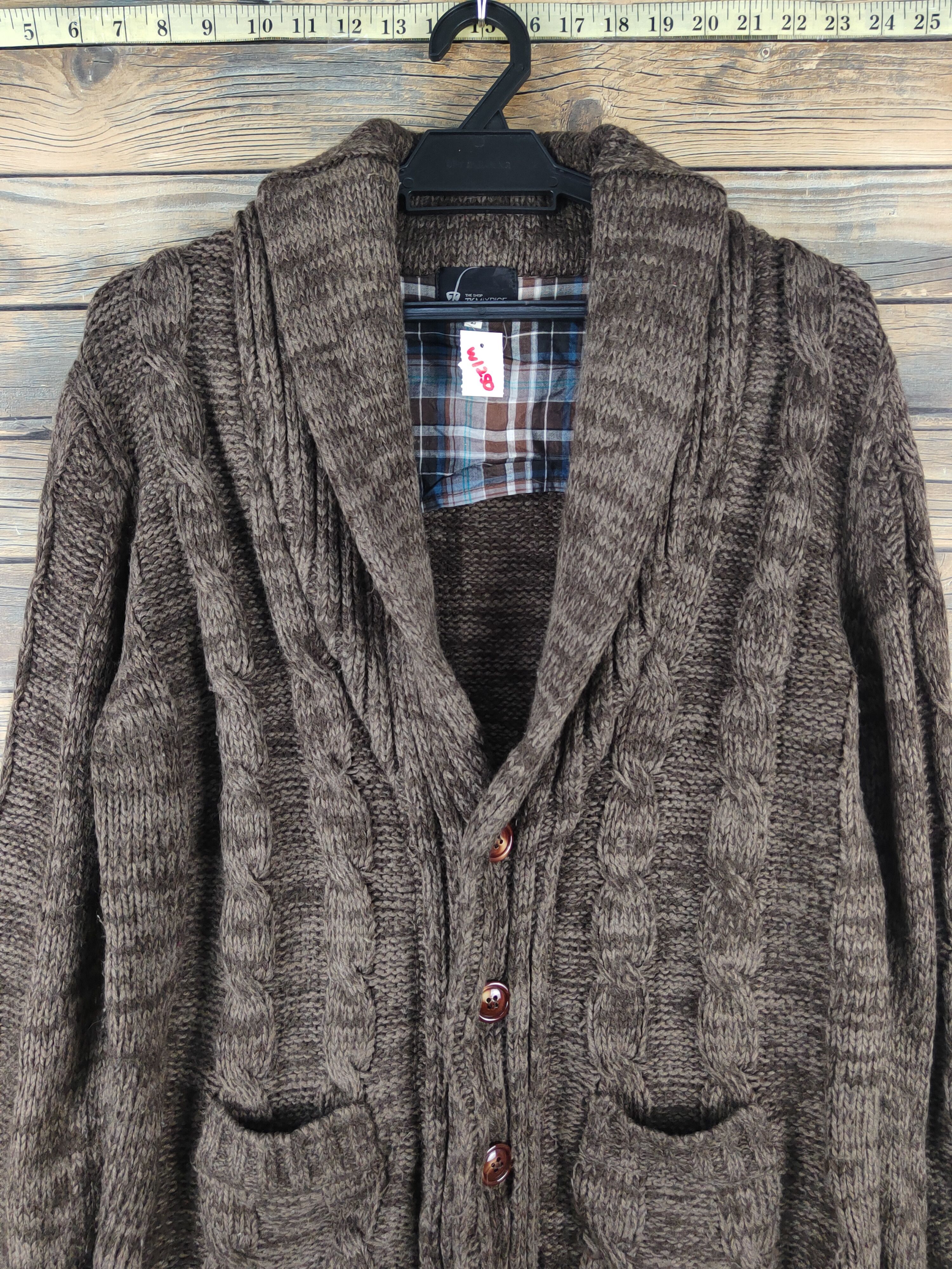 Takeo Kikuchi TK Mixpice Dark Brown Knitwear Cardigan #W1250 Size US M / EU 48-50 / 2 - 2 Thumbnail