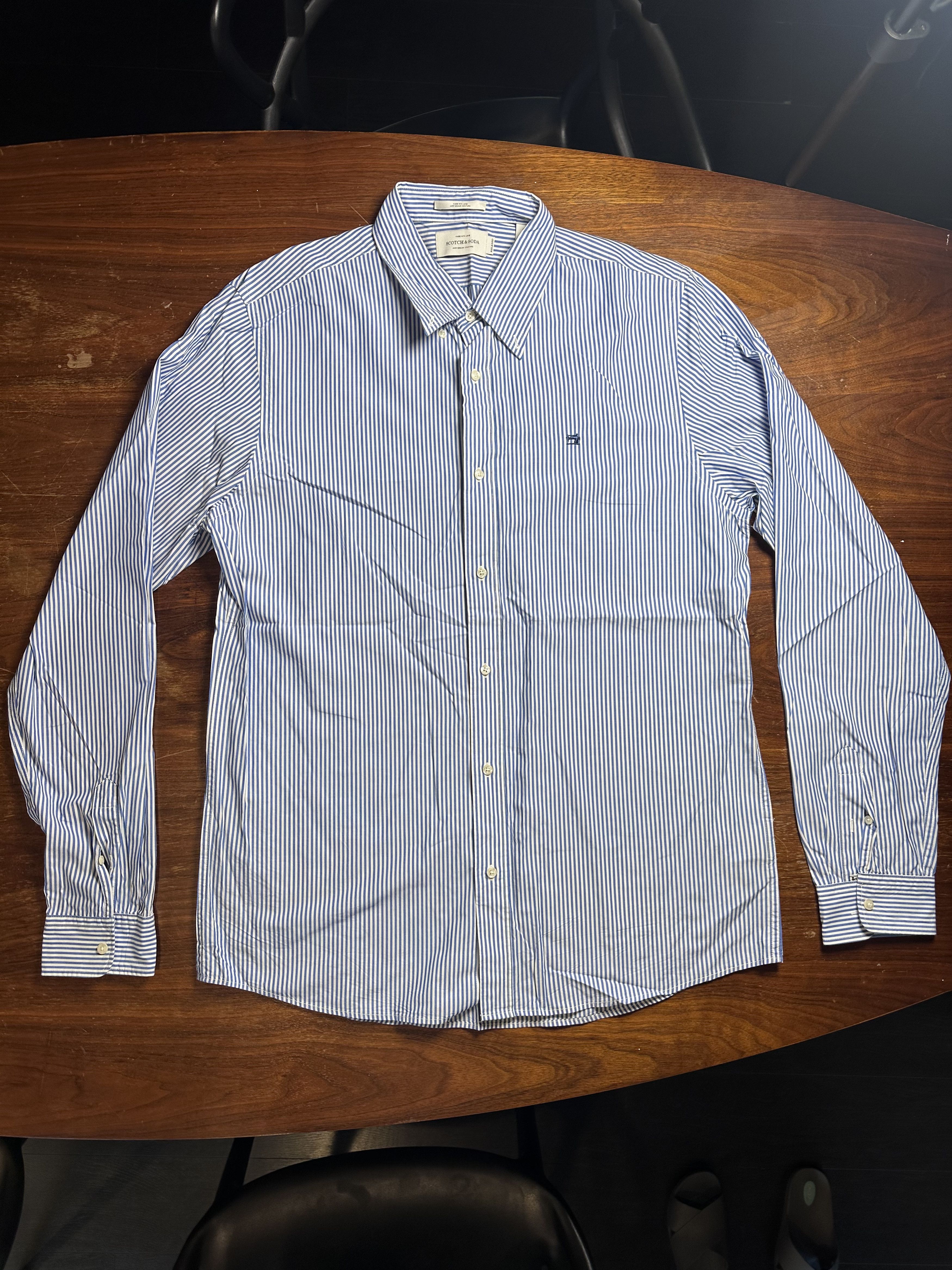 Scotch & Soda Scotch & Soda Stripe Relaxed Button Down Shirt XL Never Worn Size US XL / EU 56 / 4 - 1 Thumbnail