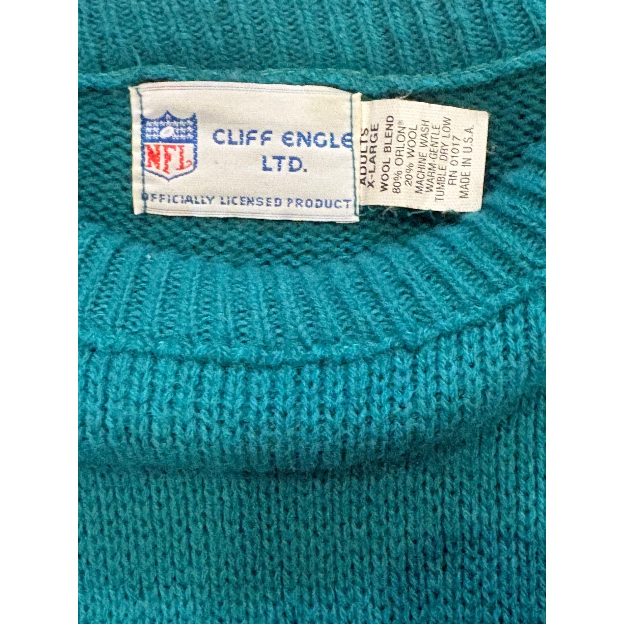 Other Vintage 80's Miami Dolphins NFL Cliff Engle Sweater Don Shul Size US XL / EU 56 / 4 - 6 Thumbnail