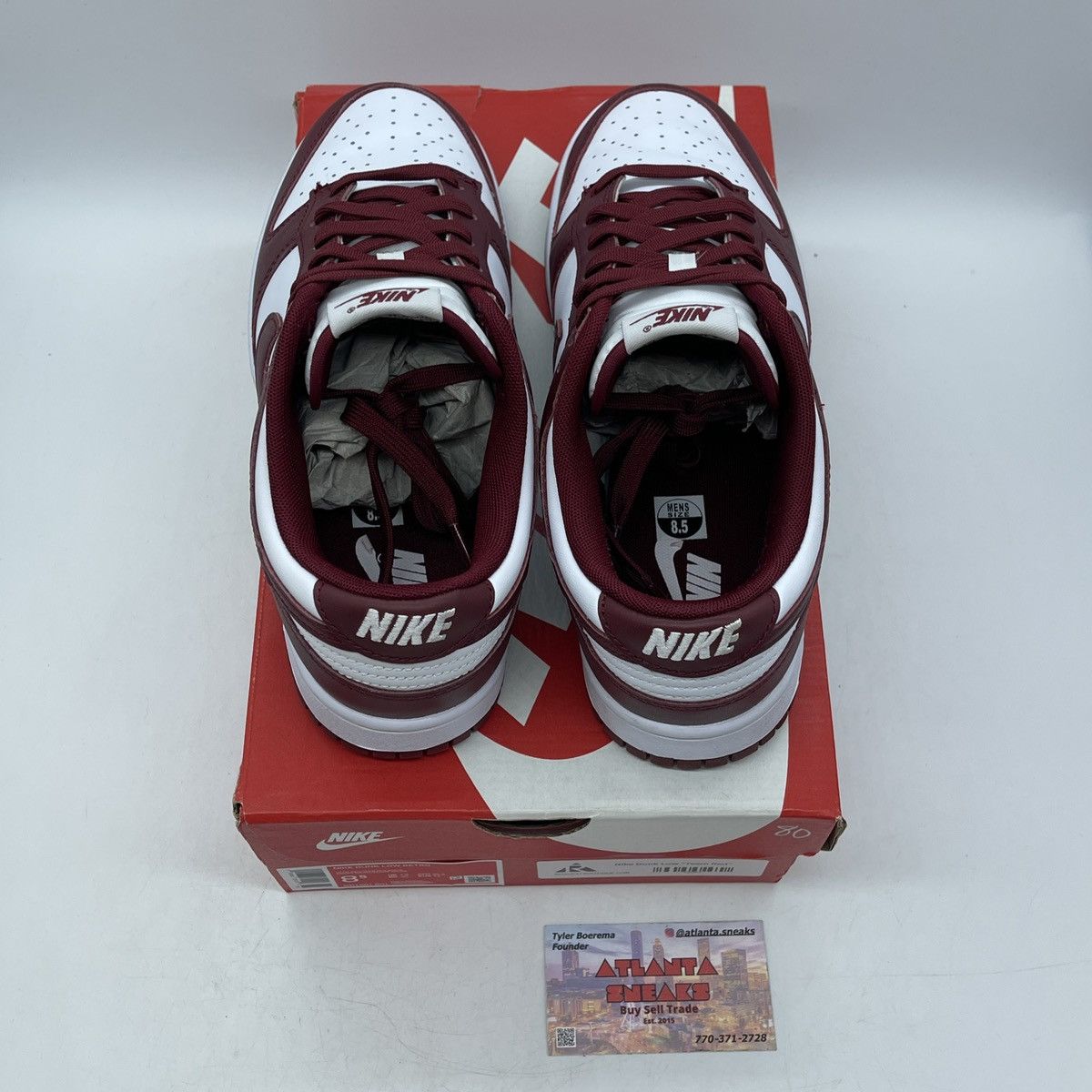 Nike Dunk low team red Size US 8.5 / EU 41-42 - 6 Thumbnail