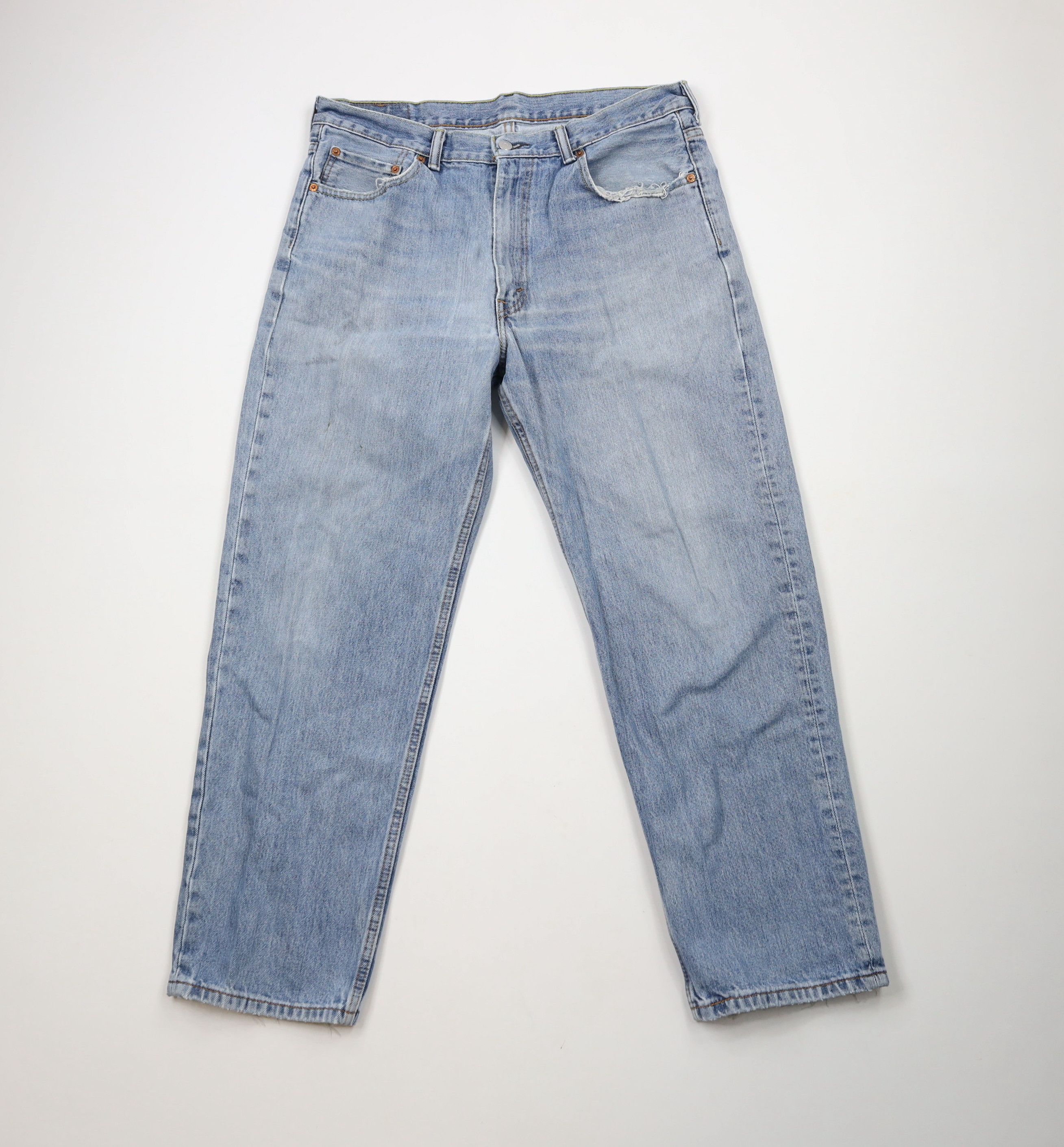 Levi's × Vintage Vintage Y2K Levis 550 Relaxed Fit Denim Jeans Blue Cotton Size US 36 / EU 52 - 1 Thumbnail