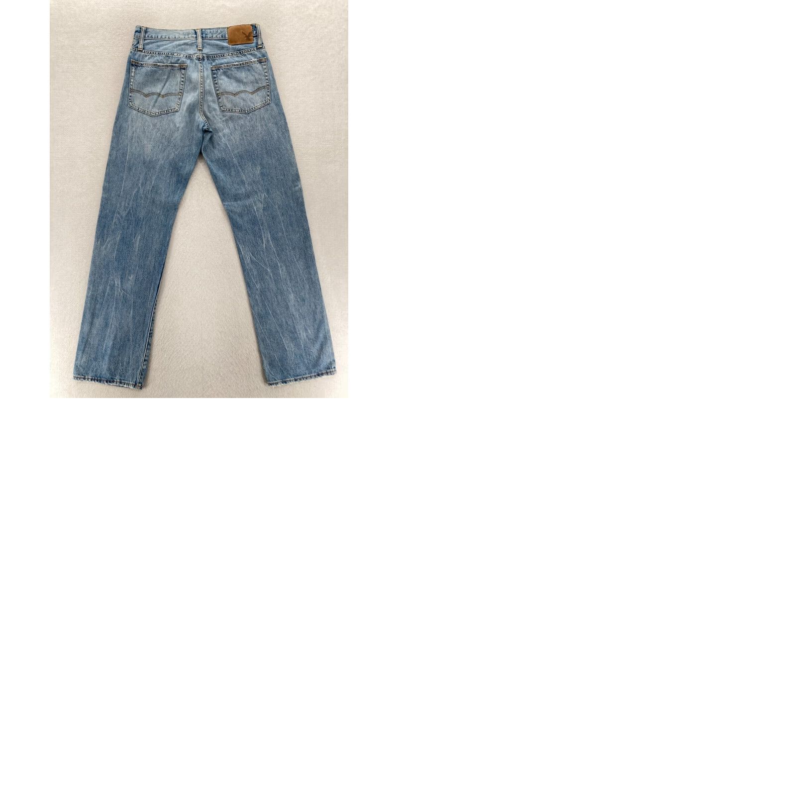 American Eagle Outfitters American Eagle Outfitters Jeans Mens 30x34 Relaxed Straight Denim Pant Blue 5-Pocket Distressed Medium Wash Size US 30 / EU 46 - 9 Thumbnail