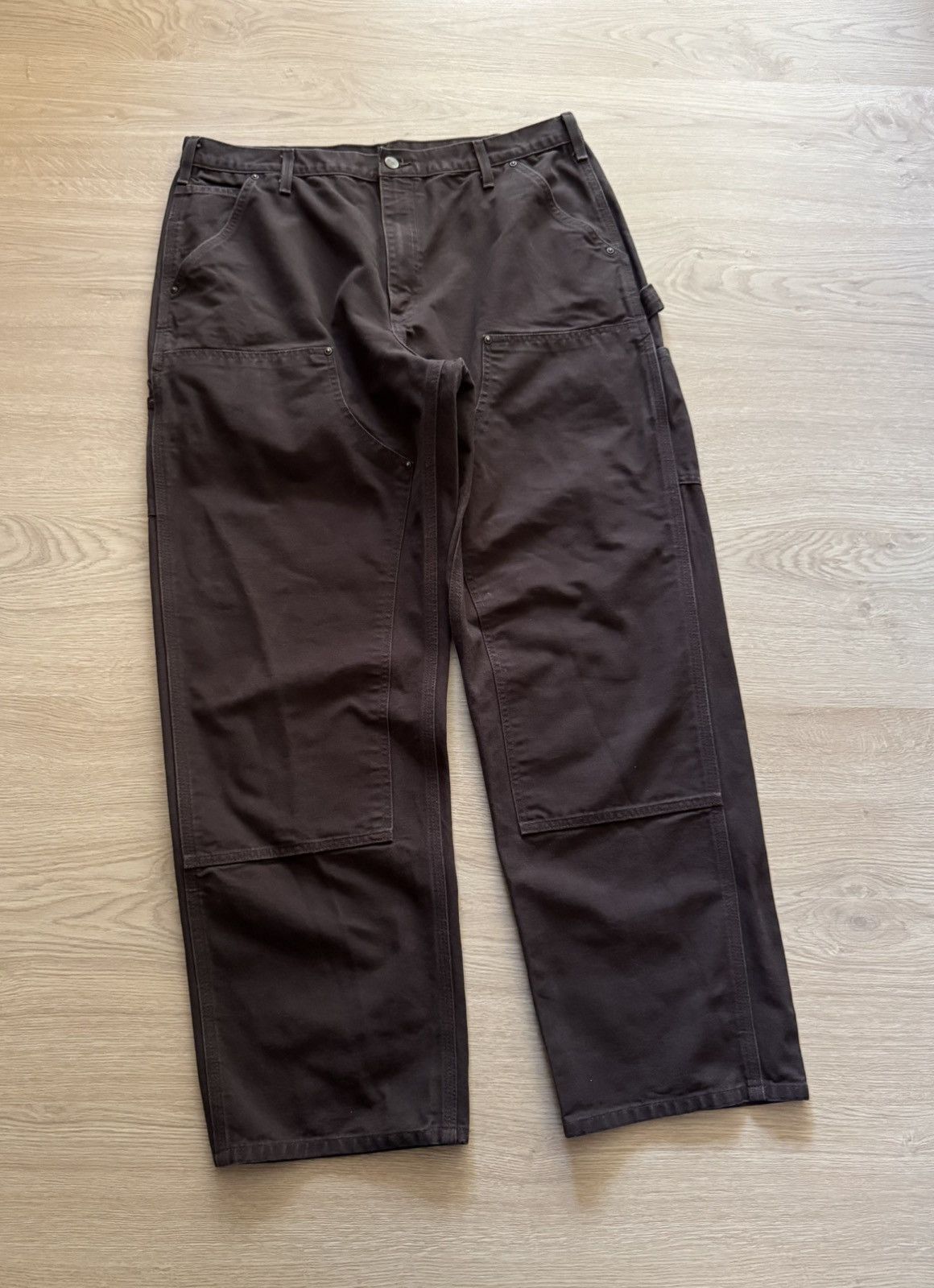 Carhartt Vintage Carhartt Double Knee Brown USA Loose Fit Work Pants Size US 38 / EU 54 - 1 Thumbnail
