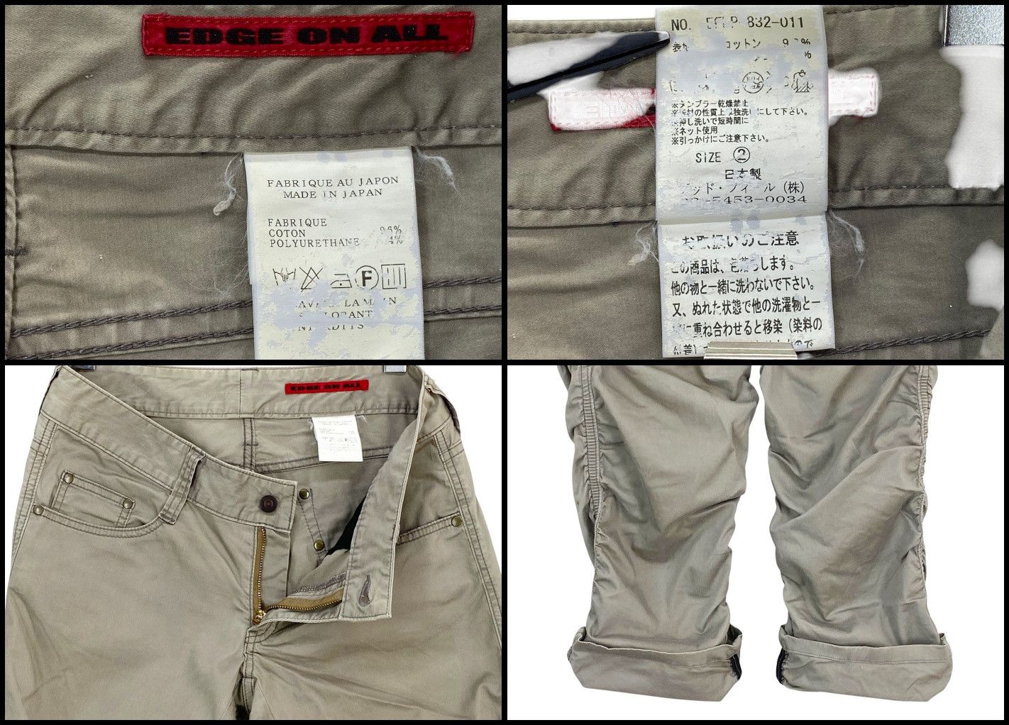 Japanese Brand Edge on All Pants Size 27" / US 4 / IT 40 - 10 Thumbnail
