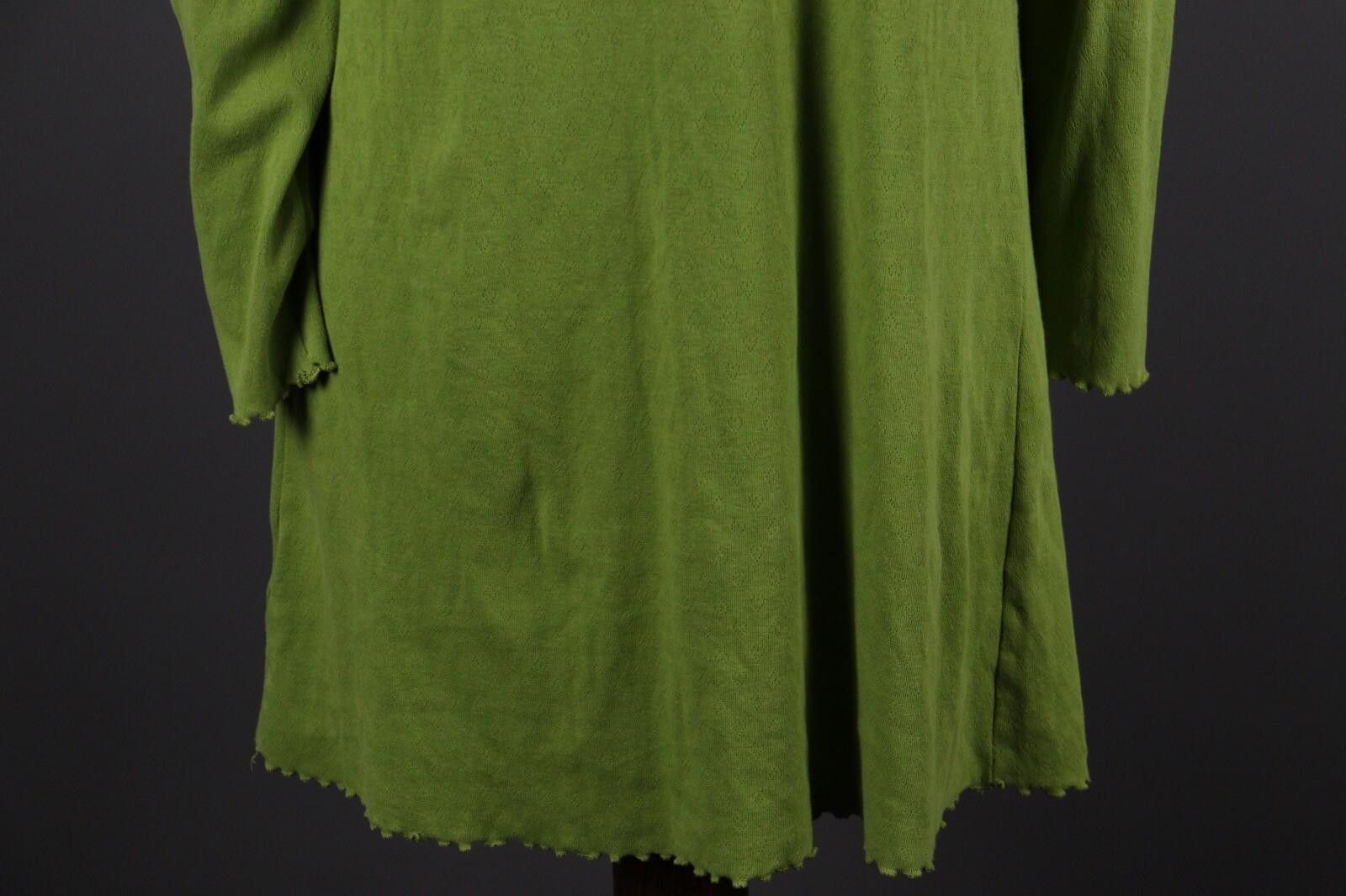 Designer Deerberg Green Long Sleeve Knit A-Line Dress Size Size M / US 6-8 / IT 42-44 - 9 Thumbnail