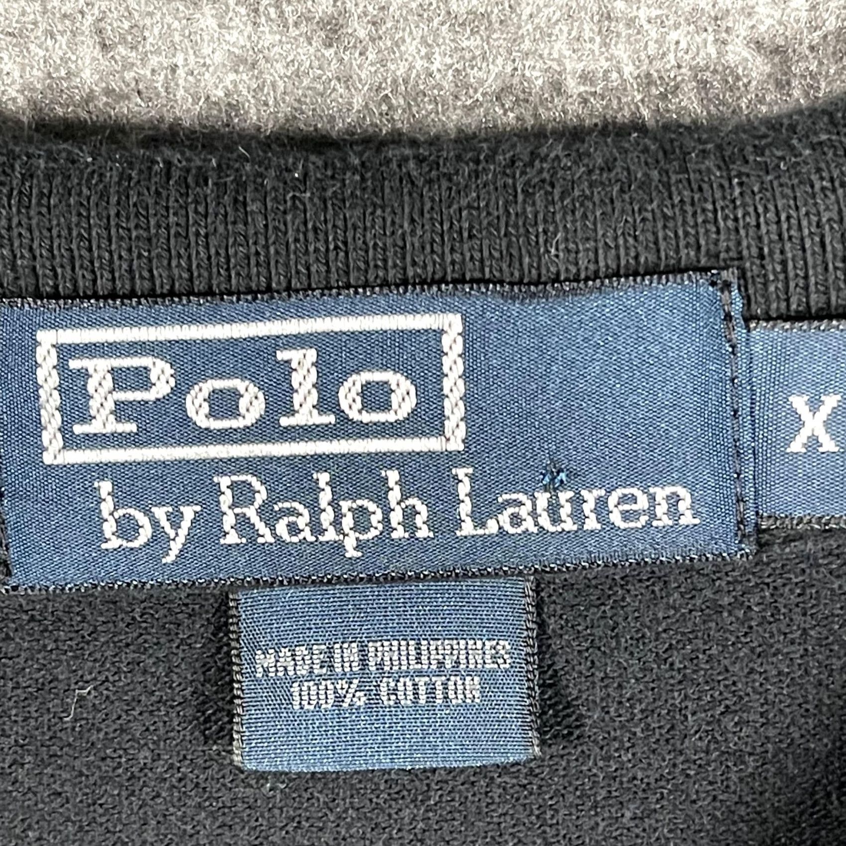Polo Ralph Lauren Polo by Ralph Lauren Polo Shirt Mens 2XL Black Long Sleeve Solid Knit with Purple Pony Logo Size US XXL / EU 58 / 5 - 6 Thumbnail