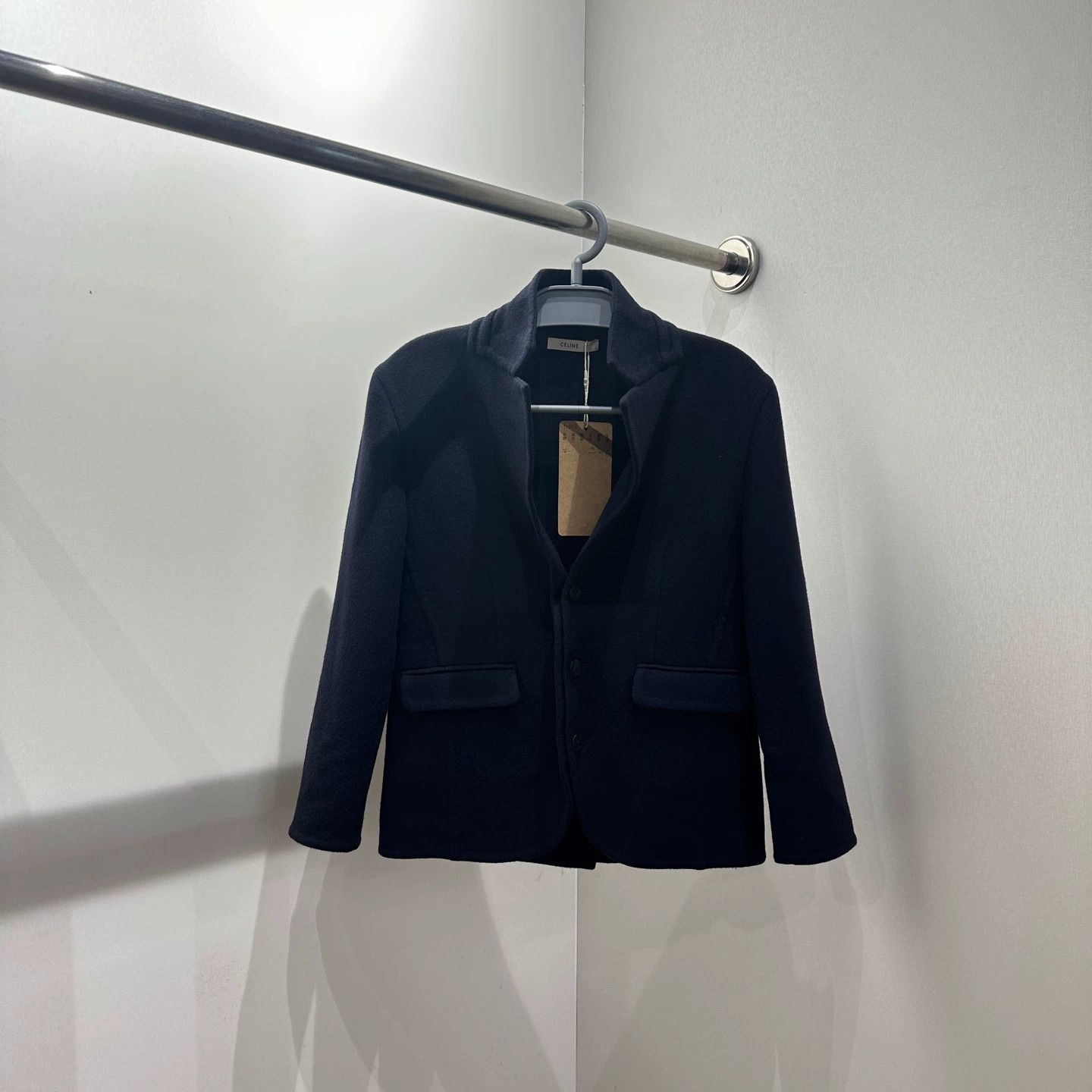 Celine feb438 cashmere double pocket jacket 36