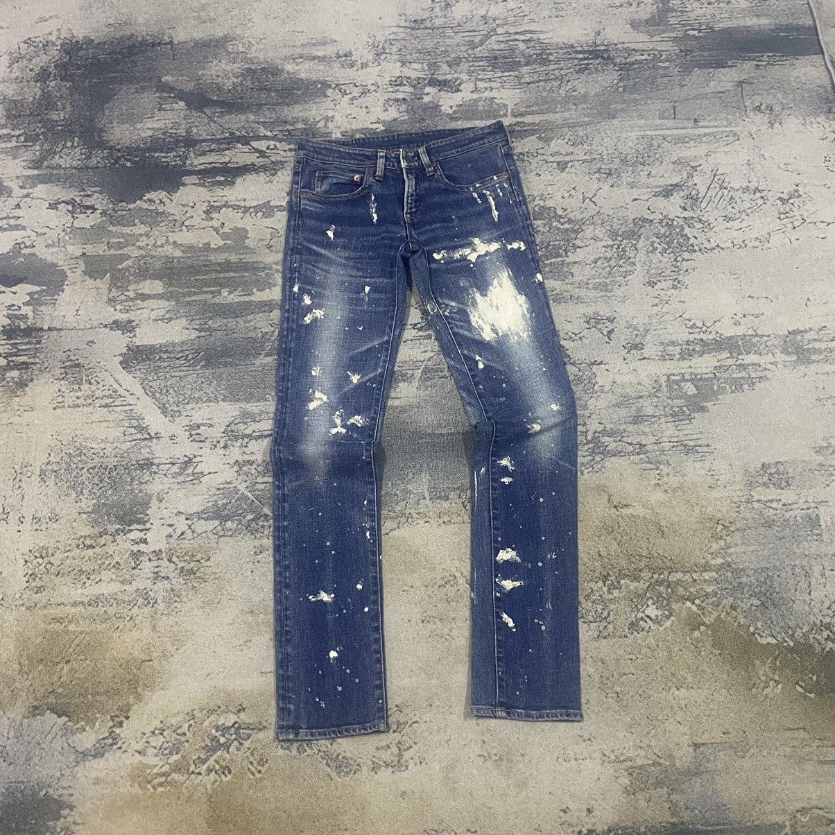 Japanese Brand × Jean × Vintage Vintage RNA Splash Paint Unisex Denim Jeans Size US 30 / EU 46 - 1 Thumbnail