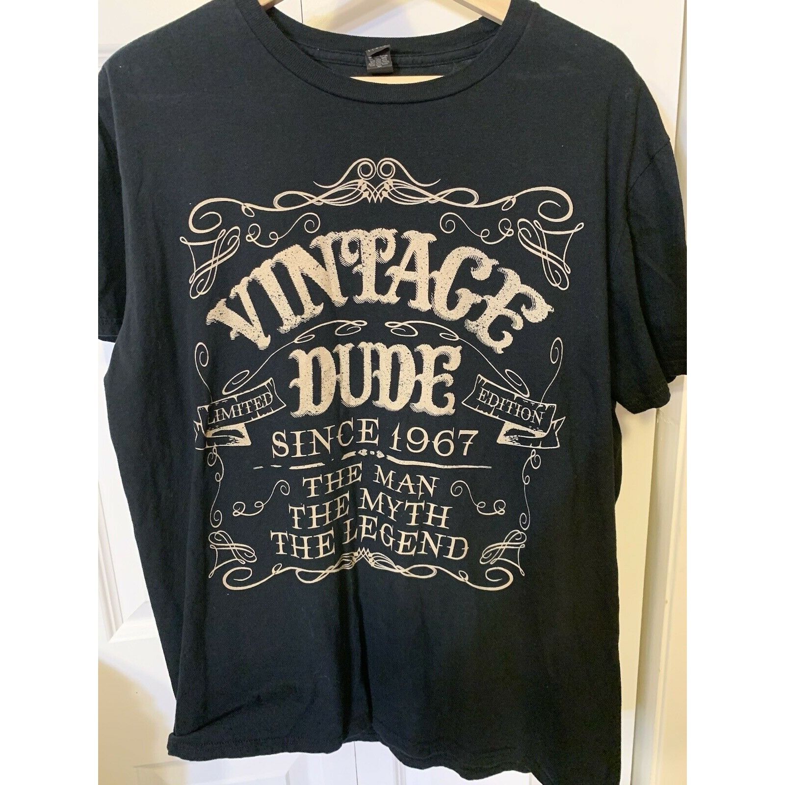 Anvil Vintage Dude T Shirt Men’s Sz L Since 1967 the man the myth Size US L / EU 52-54 / 3 - 1 Thumbnail