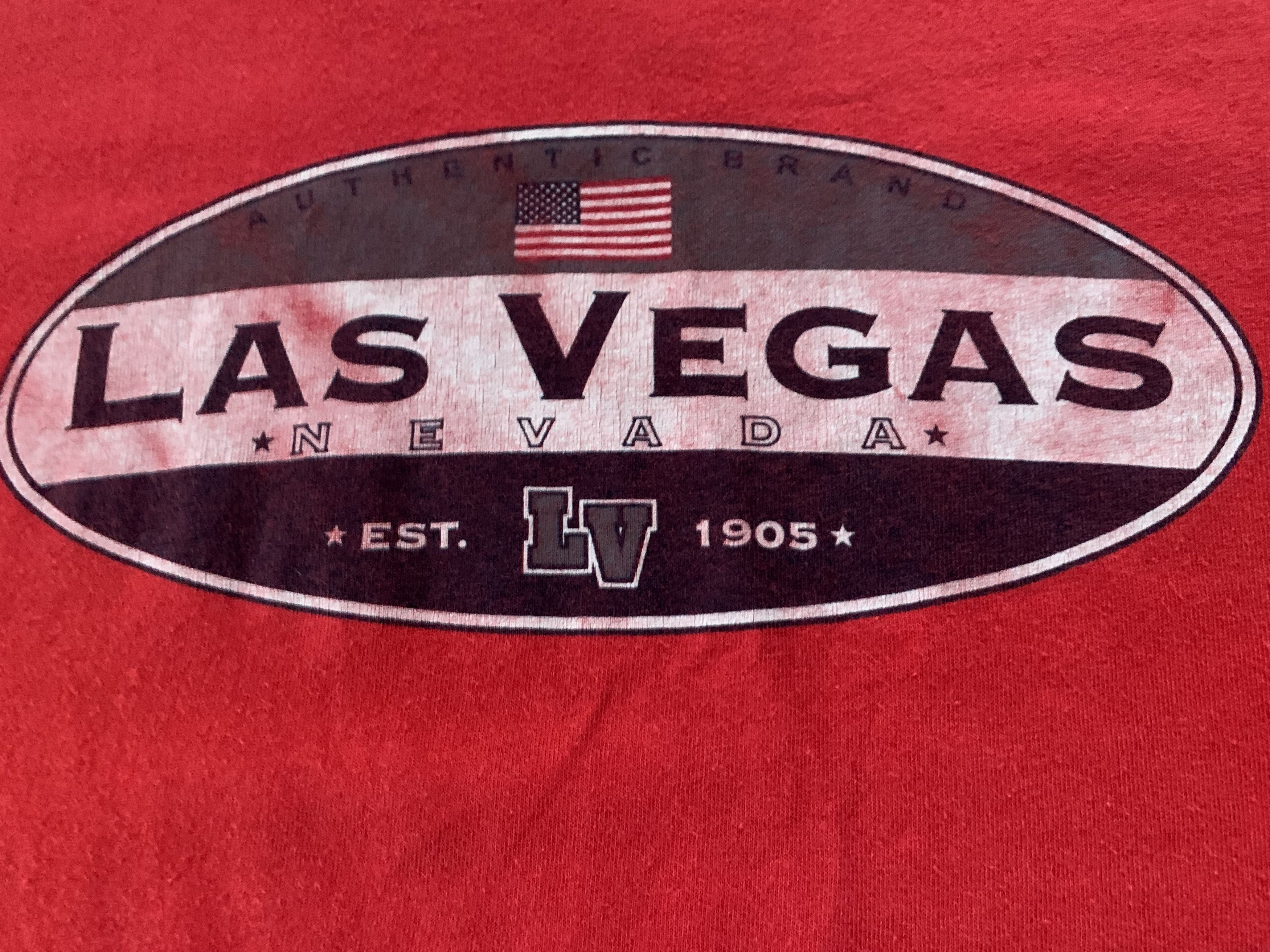 Gildan Vintage Gildan Las Vegas Printed T Shirt Size US XL / EU 56 / 4 - 5 Thumbnail