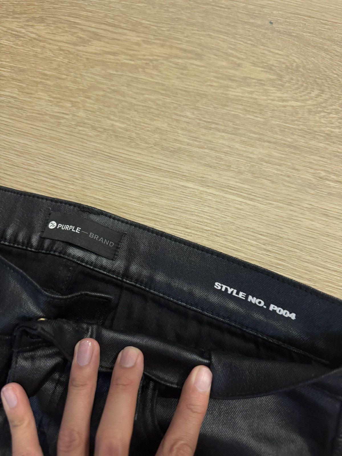 Purple Brand Purple Leather Denim p004 Size US 32 / EU 48 - 3 Thumbnail